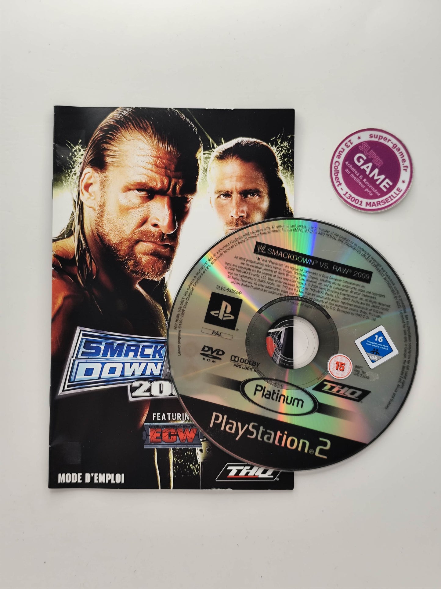 WWE SMACKDOWN VS RAW 2009 - Platinum - PS2