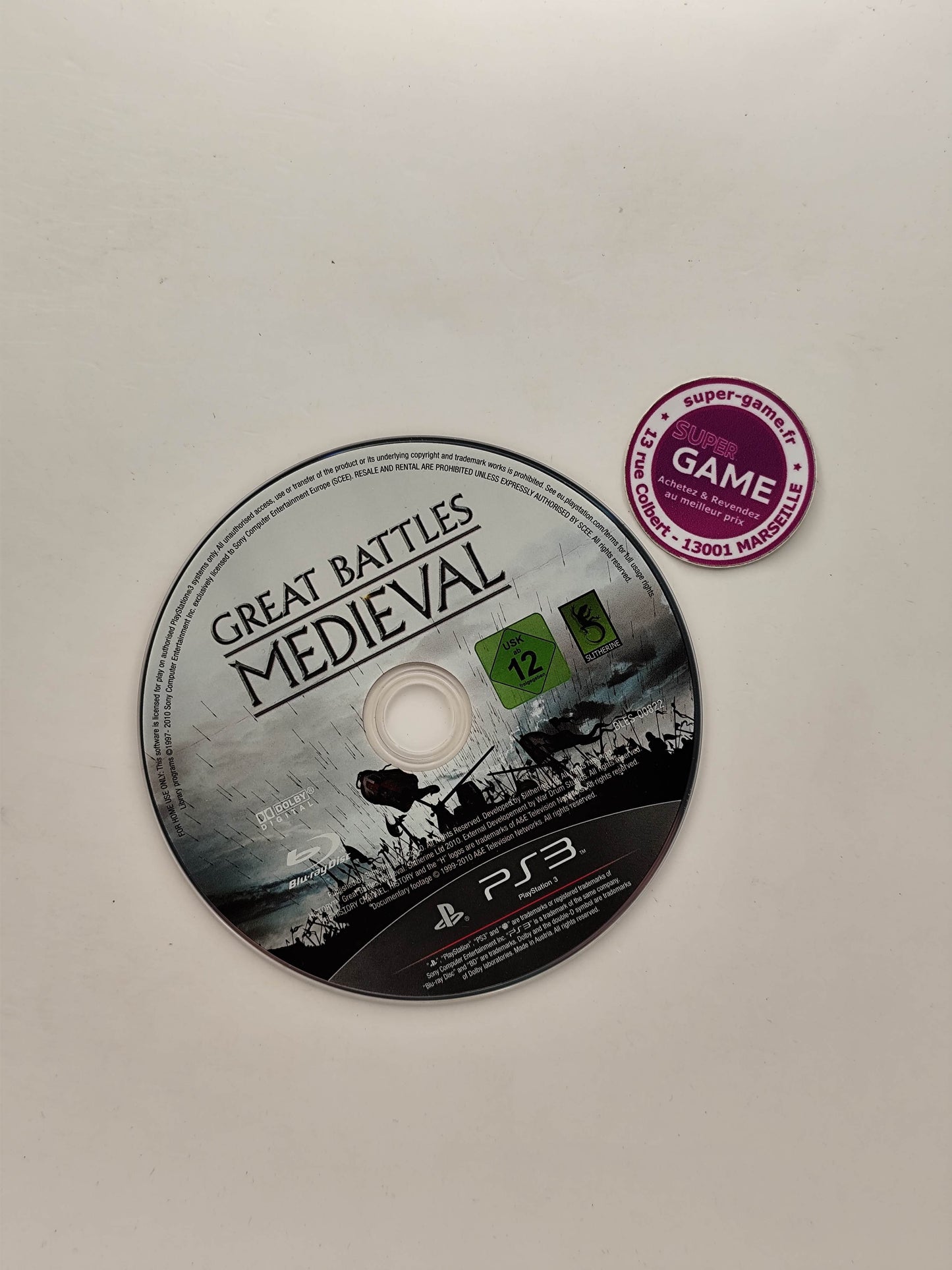 HISTORY GREAT BATTLES MEDIEVAL - PS3