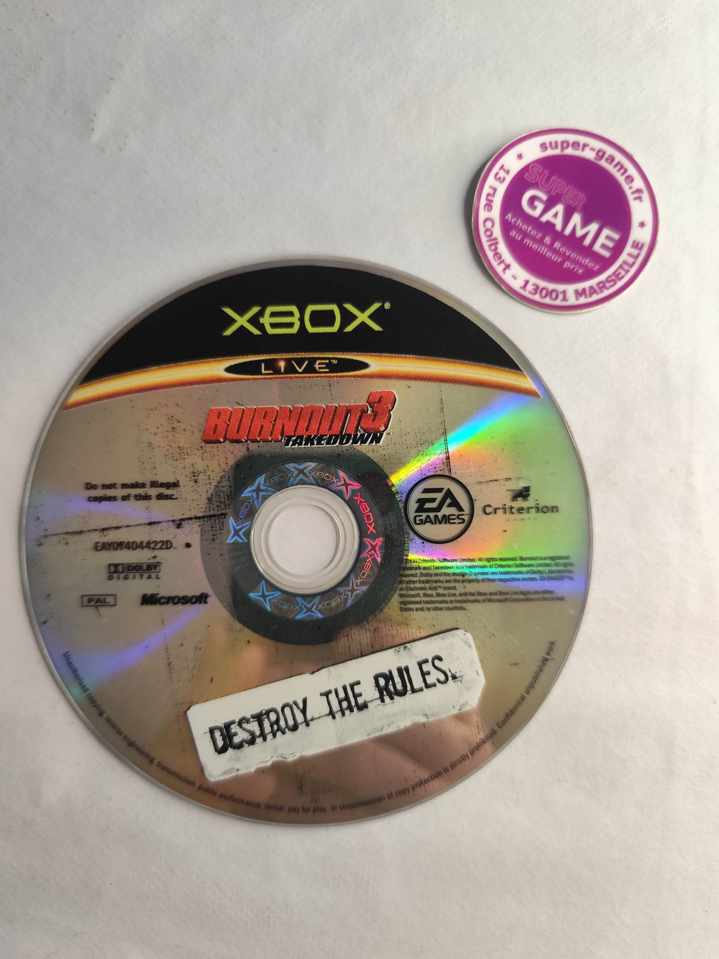 BURNOUT 3 TAKEDOWN - XBOX
