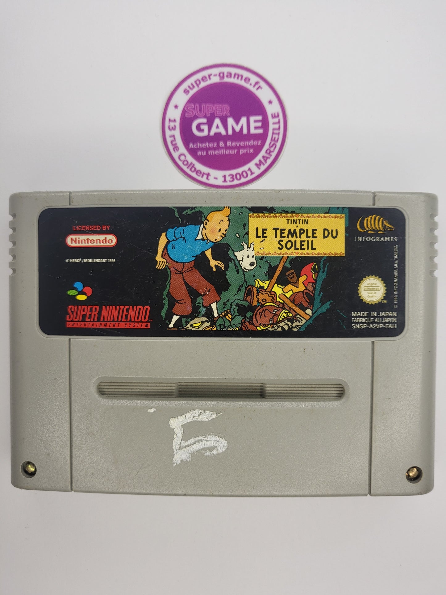TINTIN LE TEMPLE DU SOLEIL - sans boite - SNES