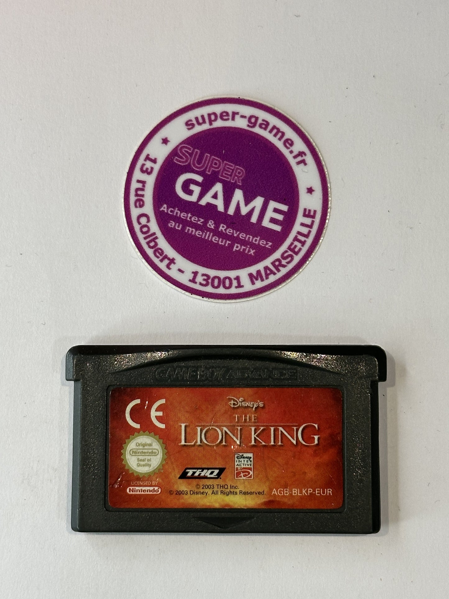 THE LION KING - sans boite - GAMEBOY ADVANCE