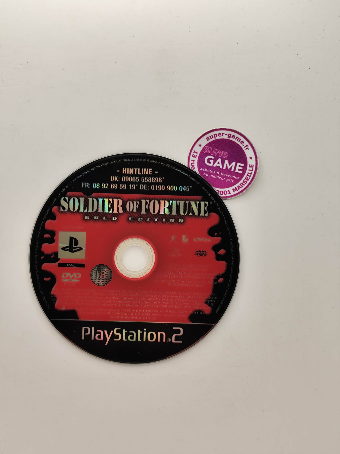 SOLDIER OF FORTUNE EDITION GOLD - PS2