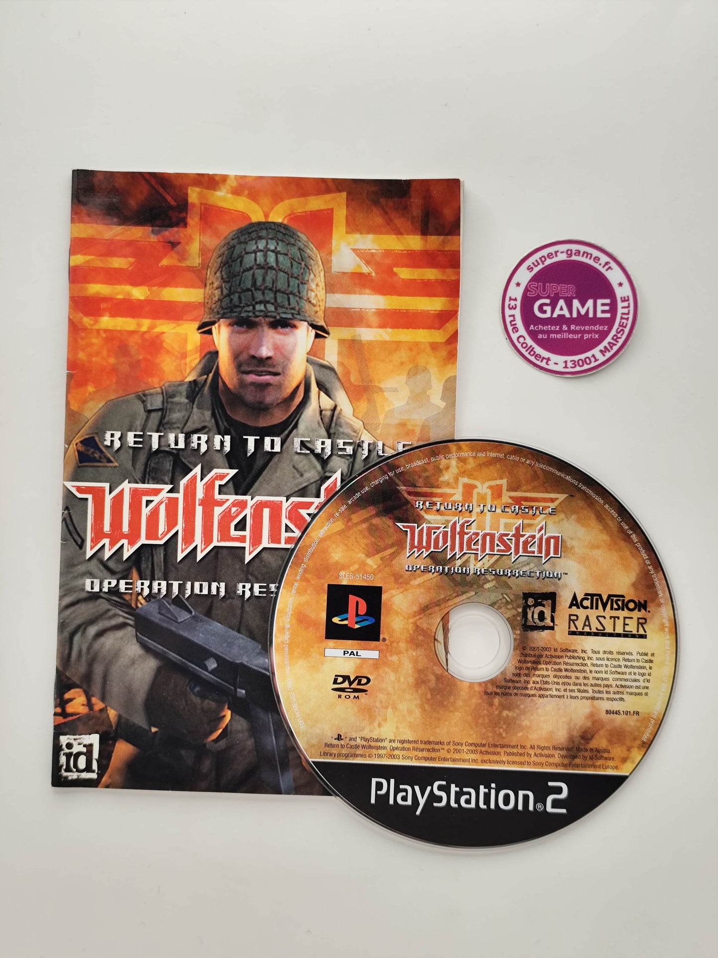 RETURN TO CASTLE WOLFENSTEIN OPERATION RESURRECTION - PS2
