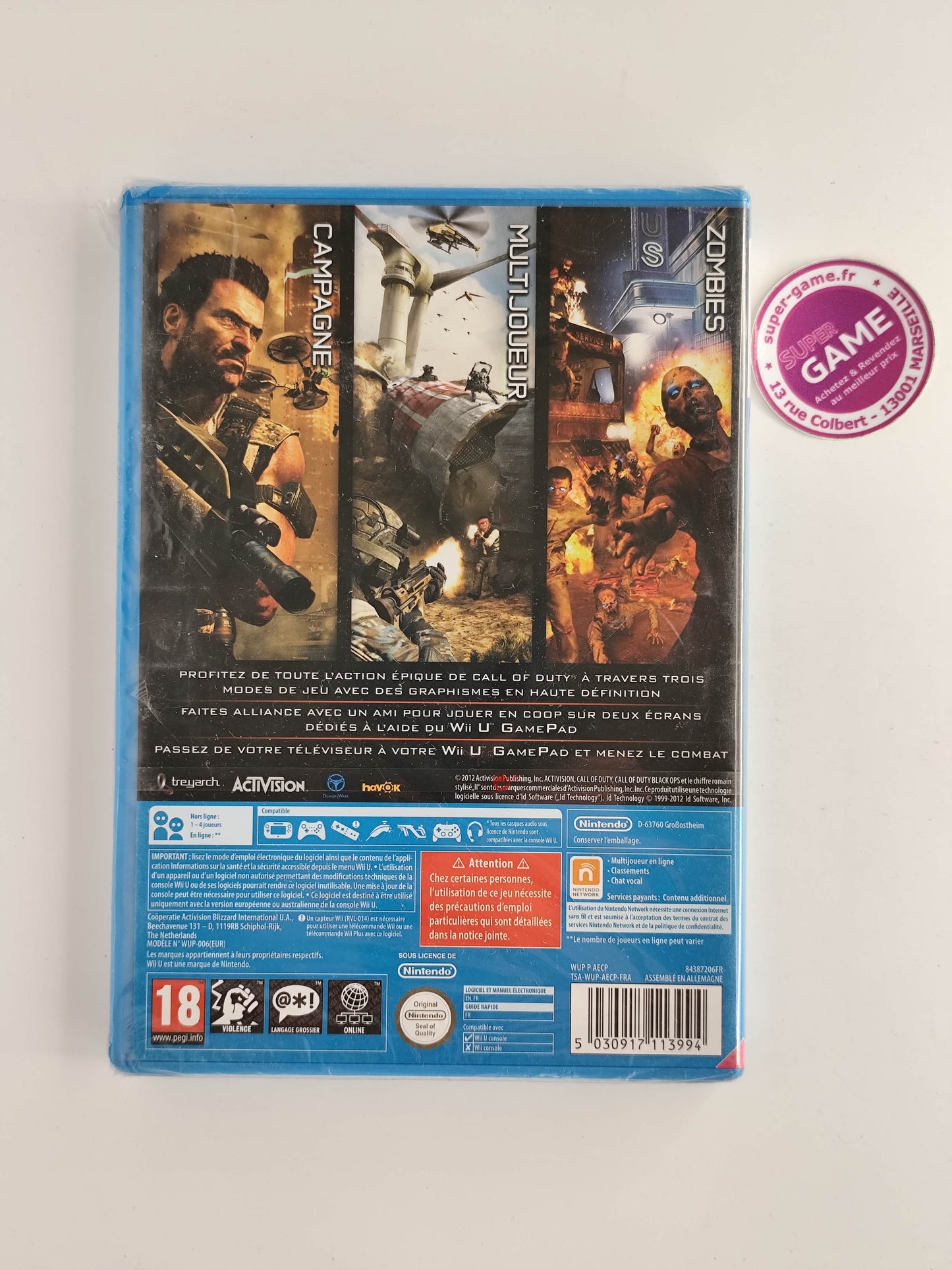 CALL OF DUTY BLACK OPS II NEUF - WiiU