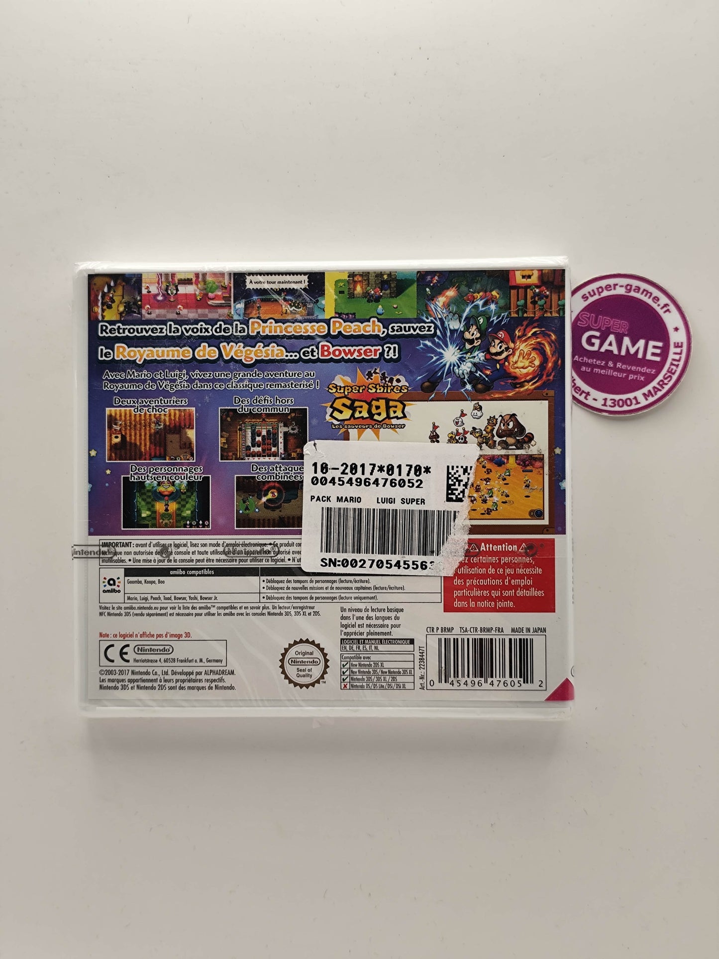 MARIO & LUIGI SUPERSTAR SAGA - NEUF - 3DS