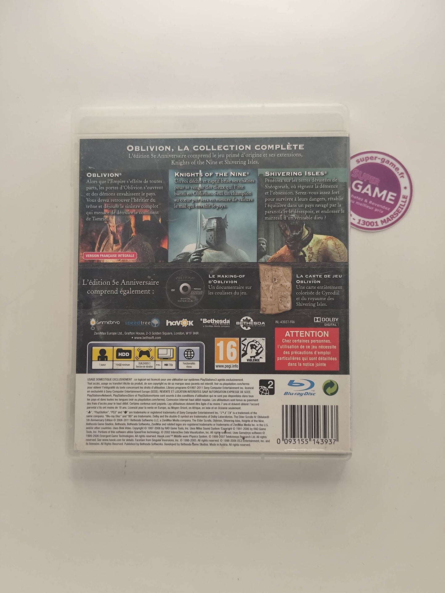 THE ELDER SCROLLS IV OBLIVION - PS3