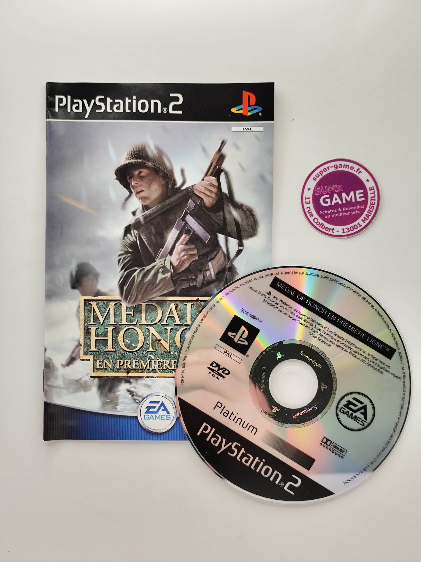 MEDAL OF HONOR EN PREMIERE LIGNE, Platinum - PS2
