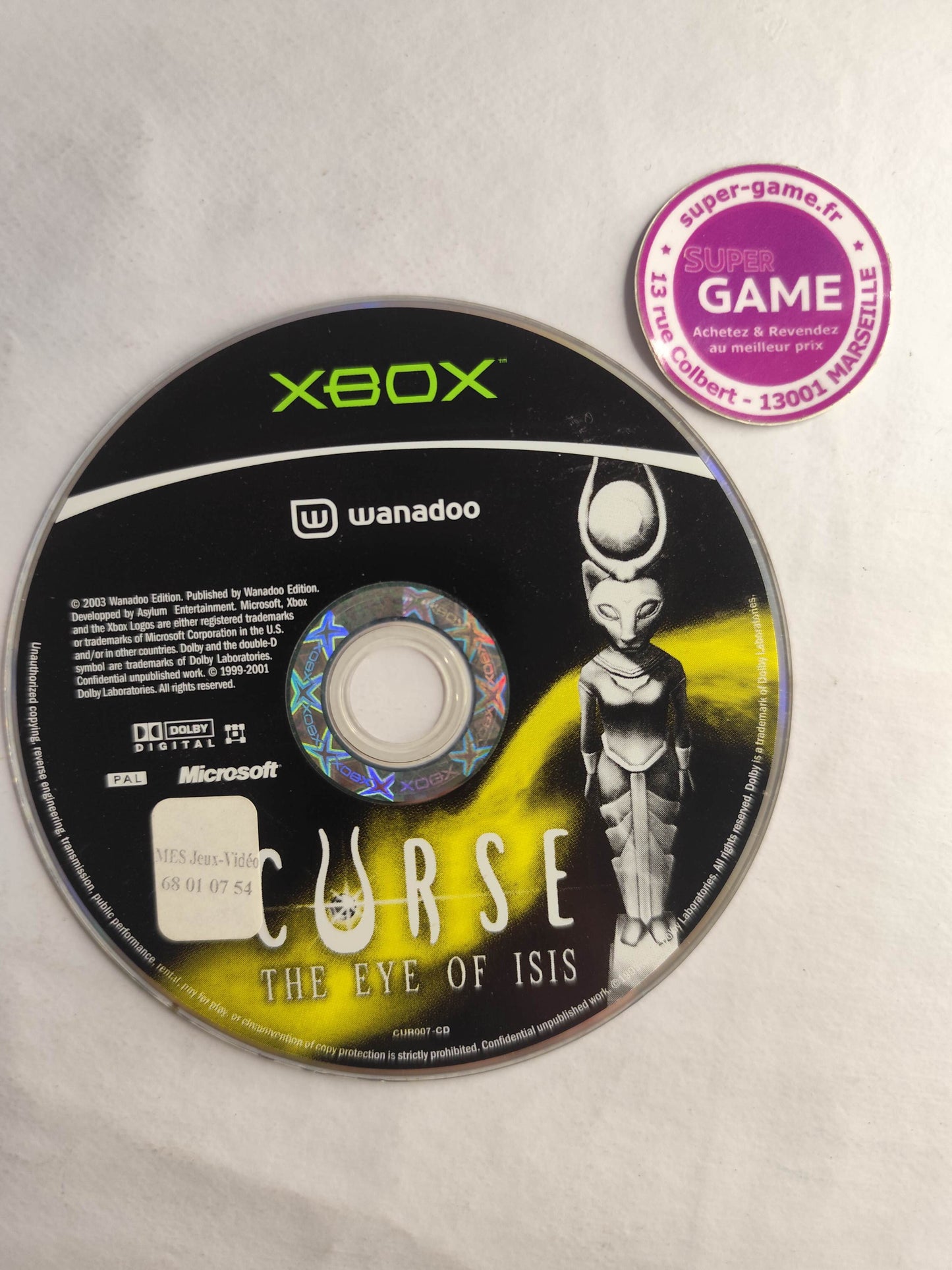 CURSE THE EYE OF ISIS - XBOX