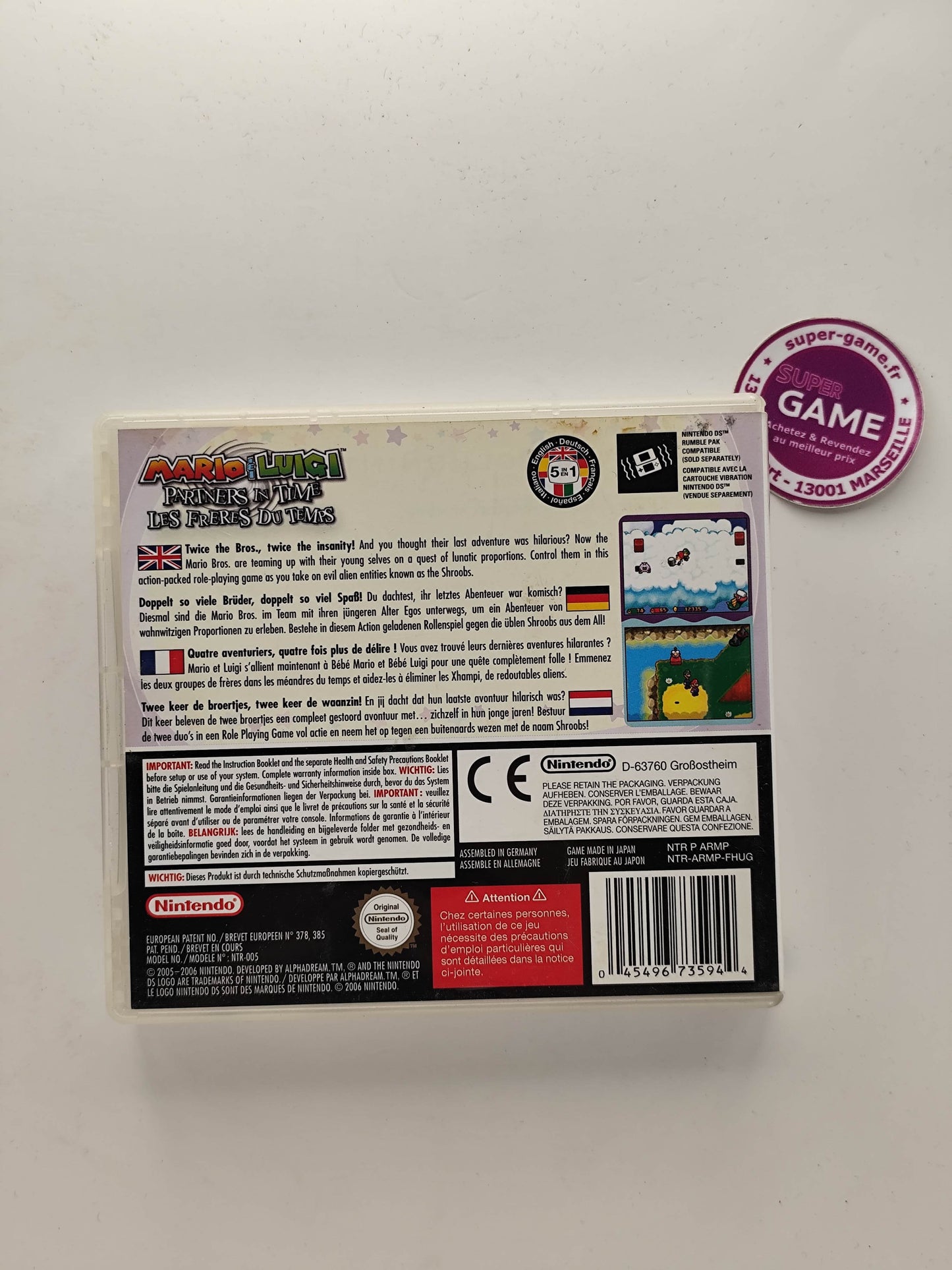MARIO & LUIGI PARTNERS IN TIME - DS