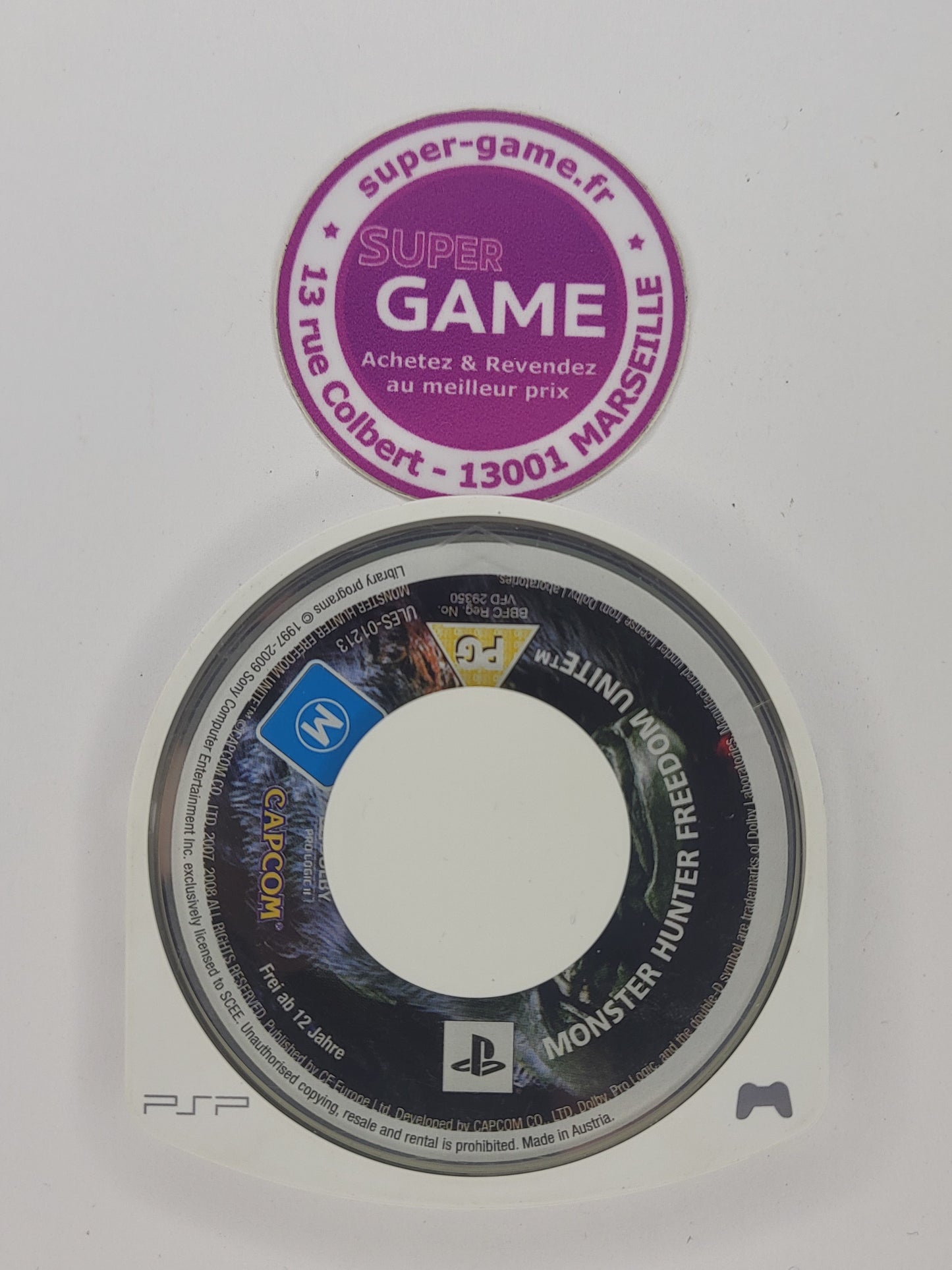 MONSTER HUNTER FREEDOM UNITE - sans boite - PSP