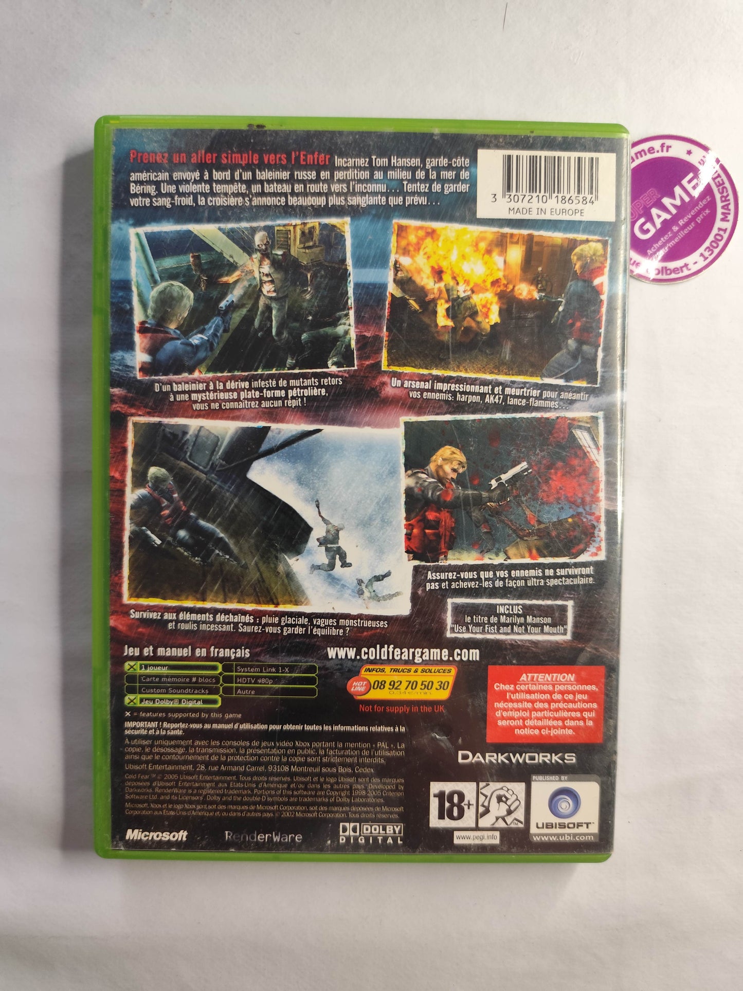 COLD FEAR - XBOX