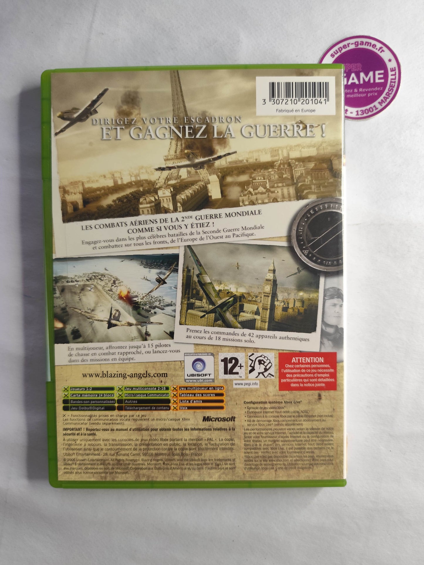 BLAZING ANGELS, SQUADRONS OF WAR - XBOX
