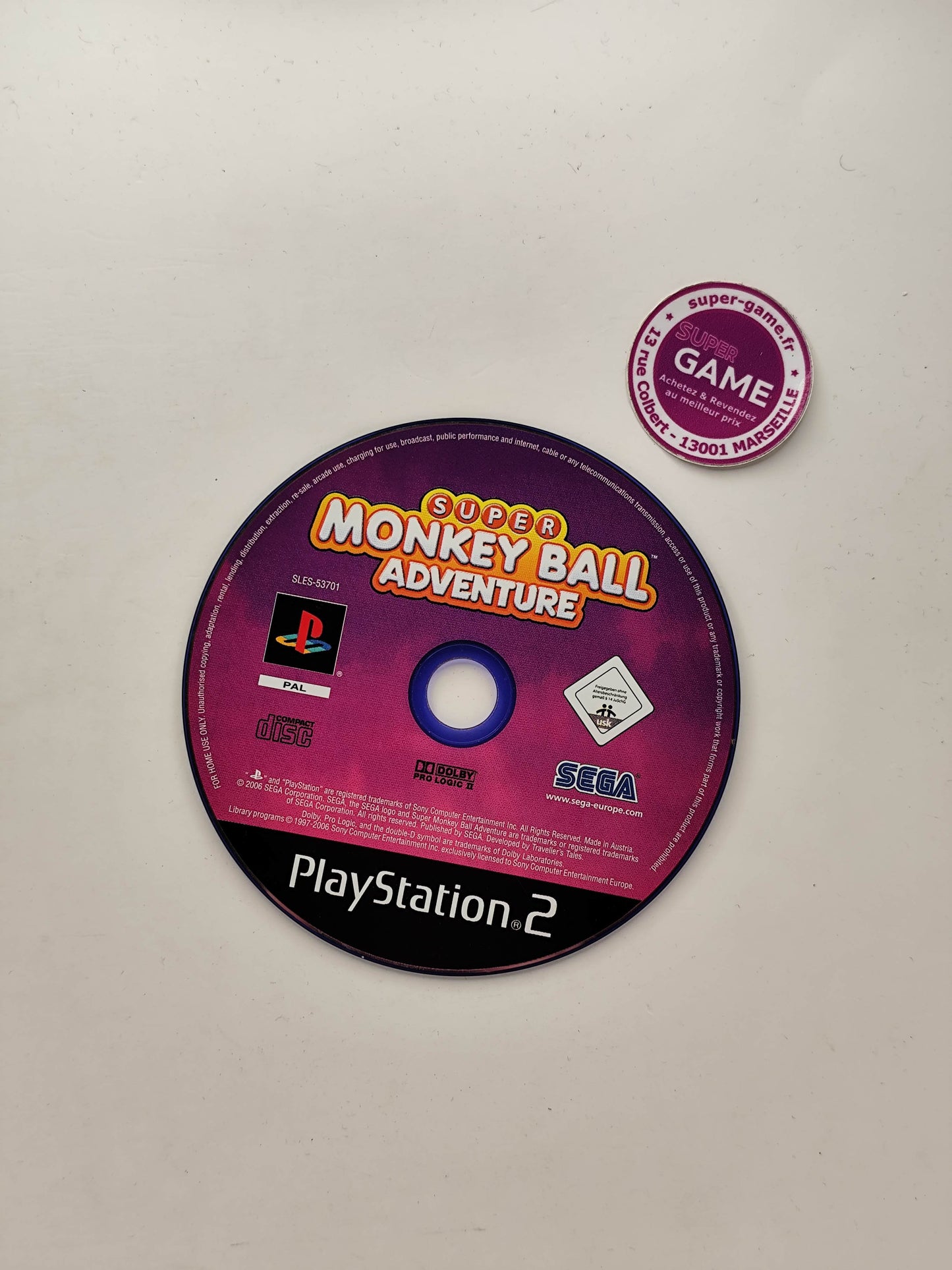 SUPER MONKEY BALL ADVENTURE - PS2