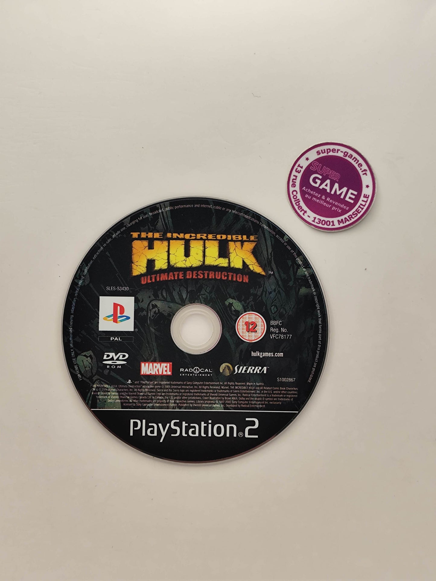THE INCREDIBLE HULK ULTIMATE DESTRUCTION - PS2