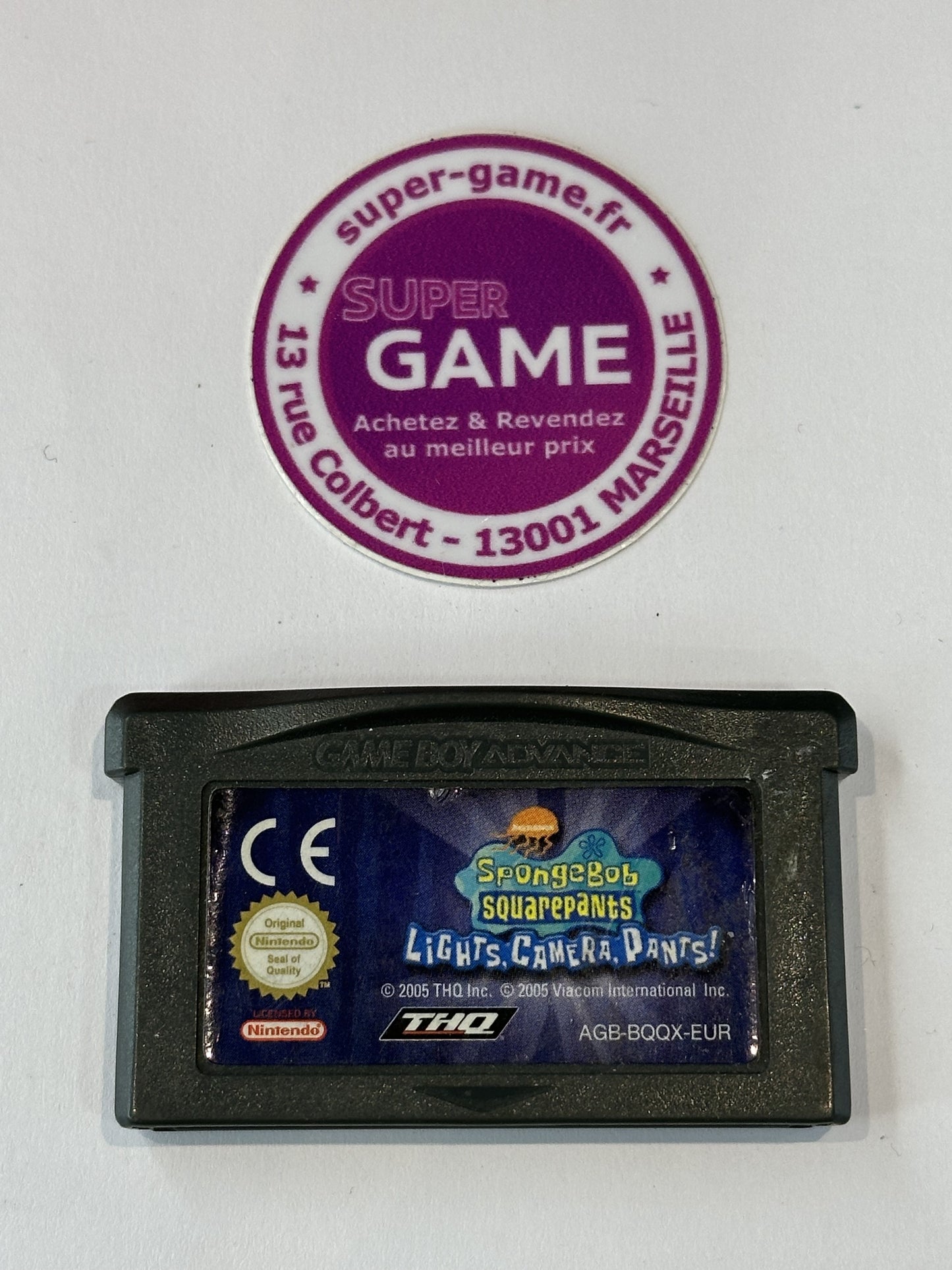 SPONGEBOB SQUAREPANTS LIGHTS, CAMERA, PANTS! - sans boite - GAMEBOY ADVANCE