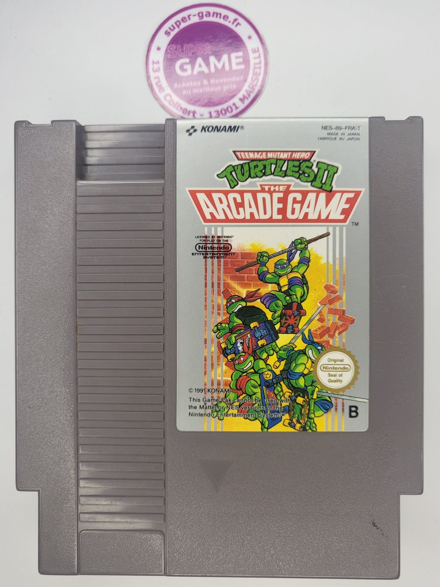 TEENAGE MUTANT HERO TURTLES 2 THE ARCADE GAME - sans boite - NES