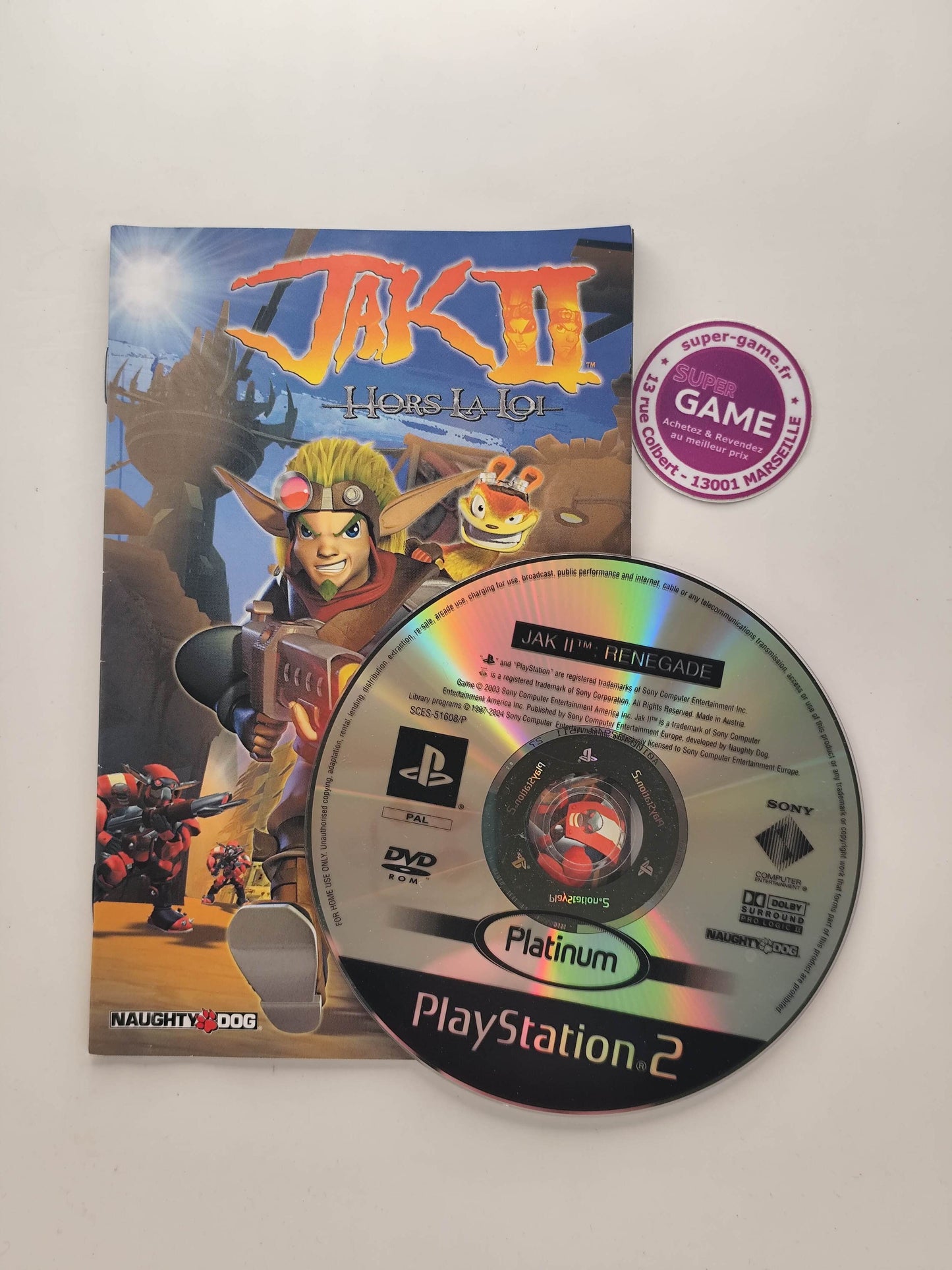 JAK 2 HORS LA LOI - Platinum - PS2