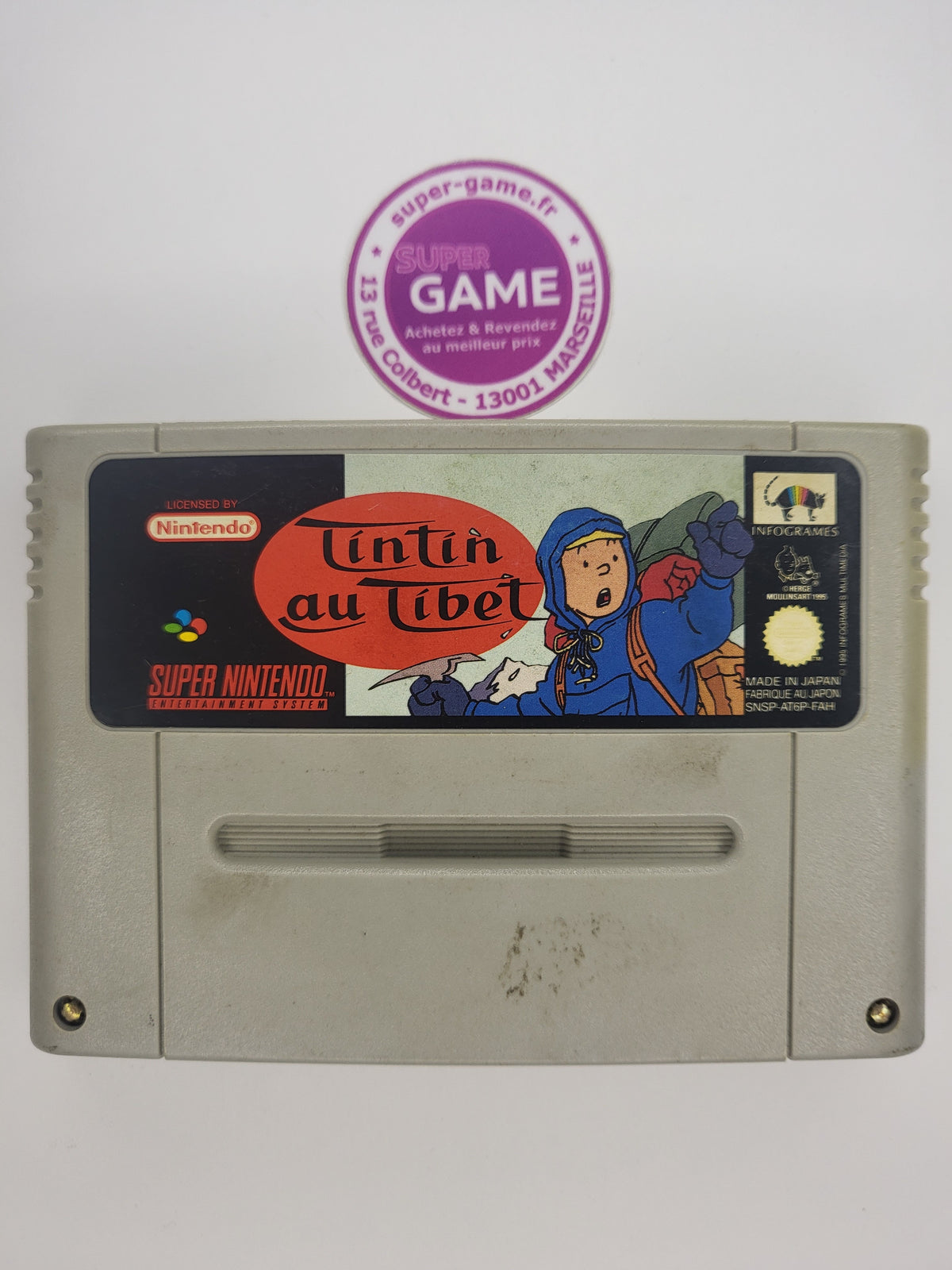 TINTIN AU TIBET - sans boite - SNES