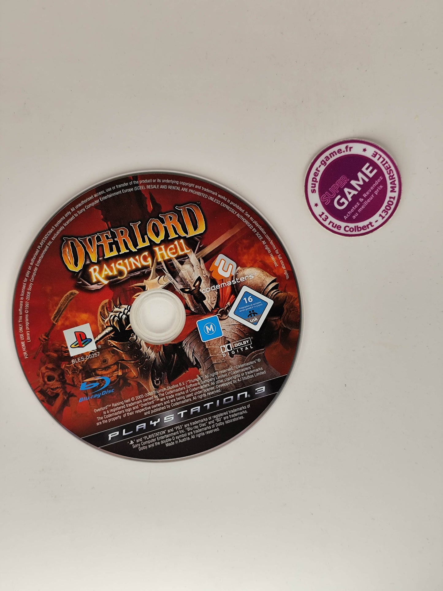 OVERLORD RAISING HELL - PS3