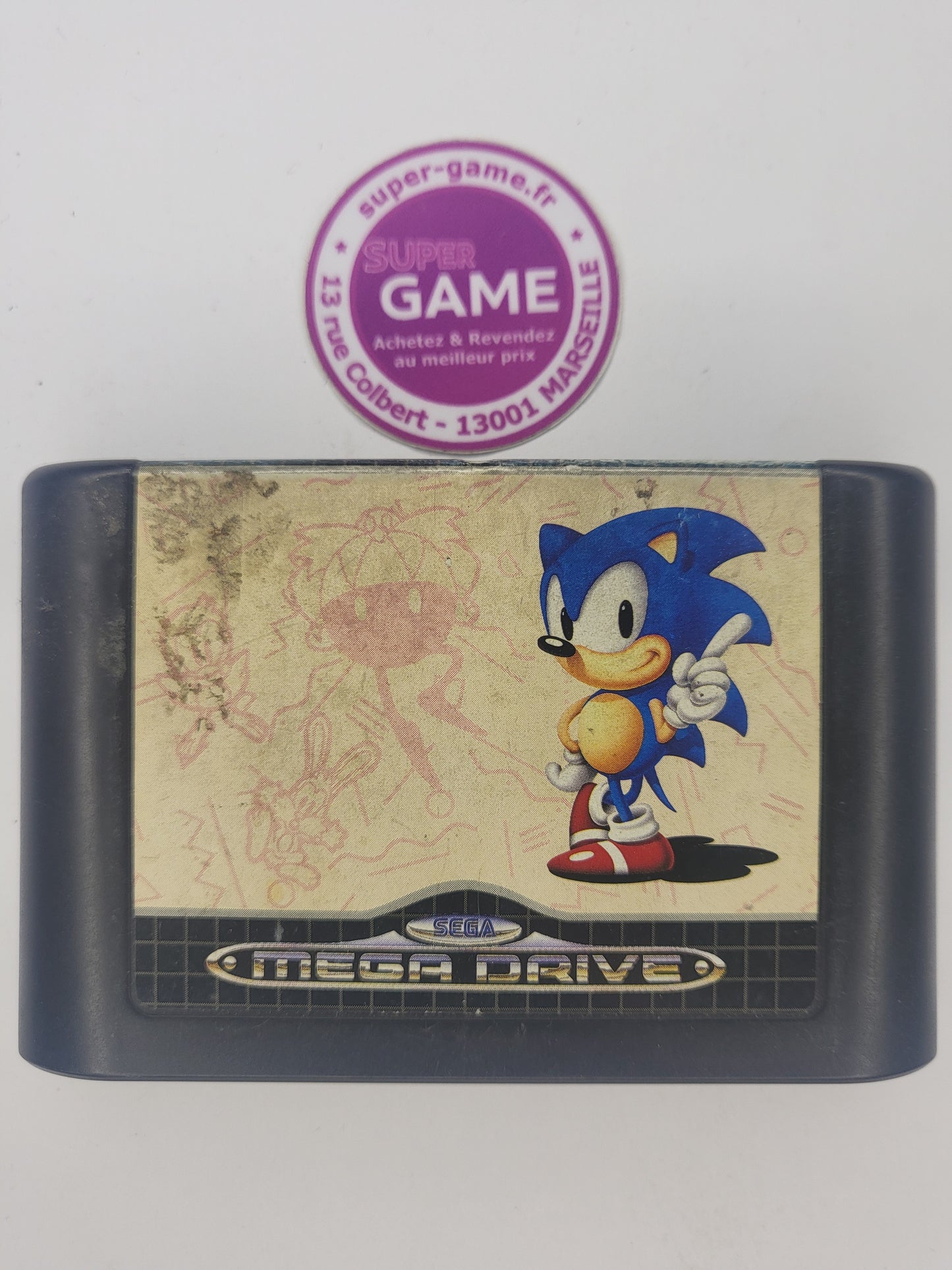 SONIC THE HEDGEHOG - sans boite - MEGADRIVE