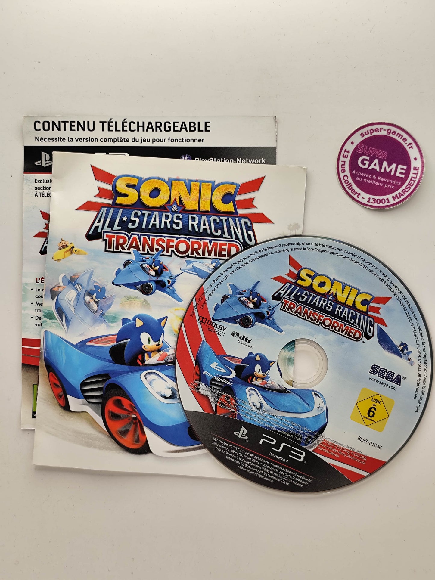 SONIC & ALL STARS RACING TRANSFORMED - PS3