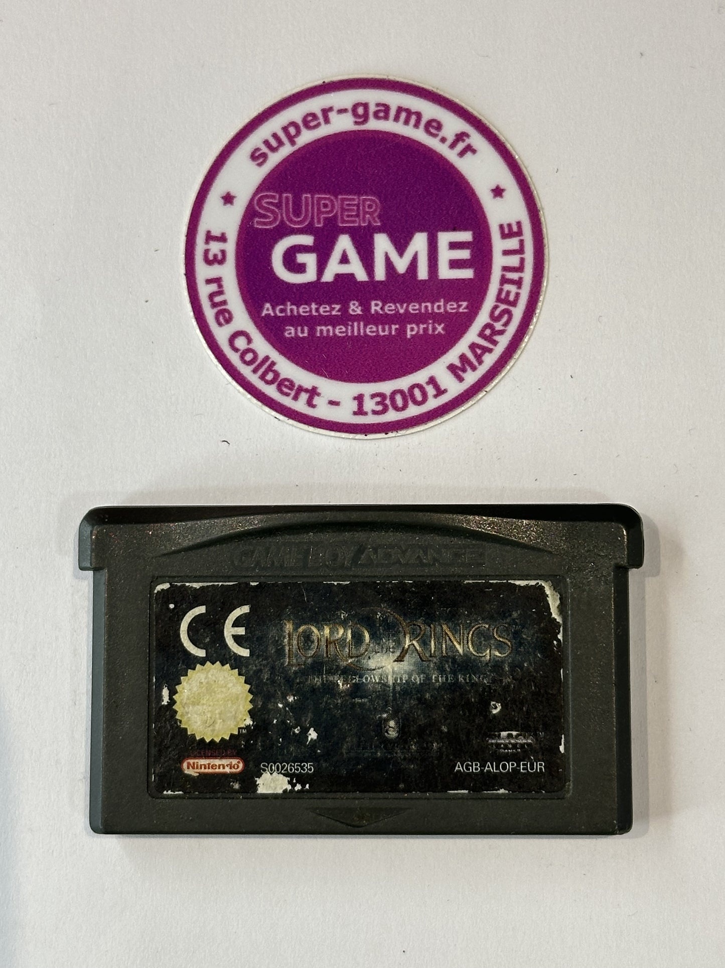 LORD OF THE RING THE FELLOWSHIP OF THE RING - sans boite - GAMEBOY ADVANCE