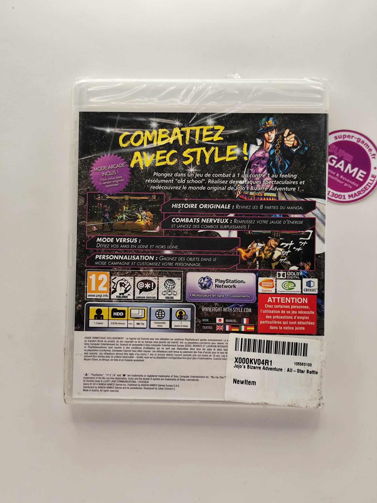 JOJO'S BIZARRE ADVENTURE ALL-STAR BATTLE - NEUF - PS3