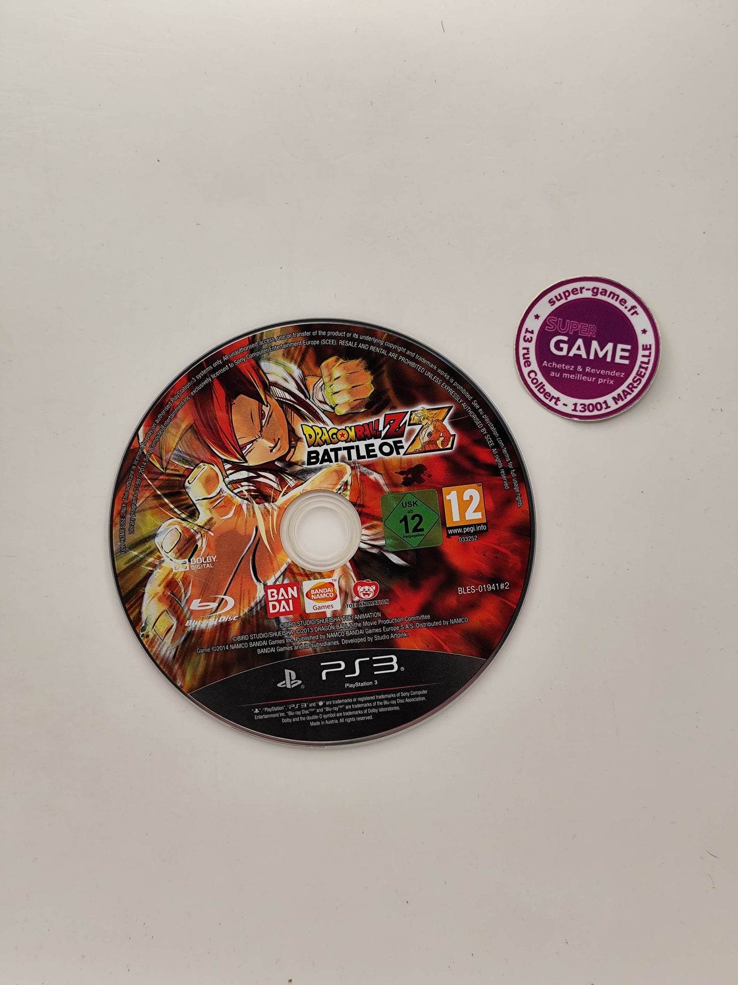 DRAGON BALL Z BATTLE OF Z - PS3