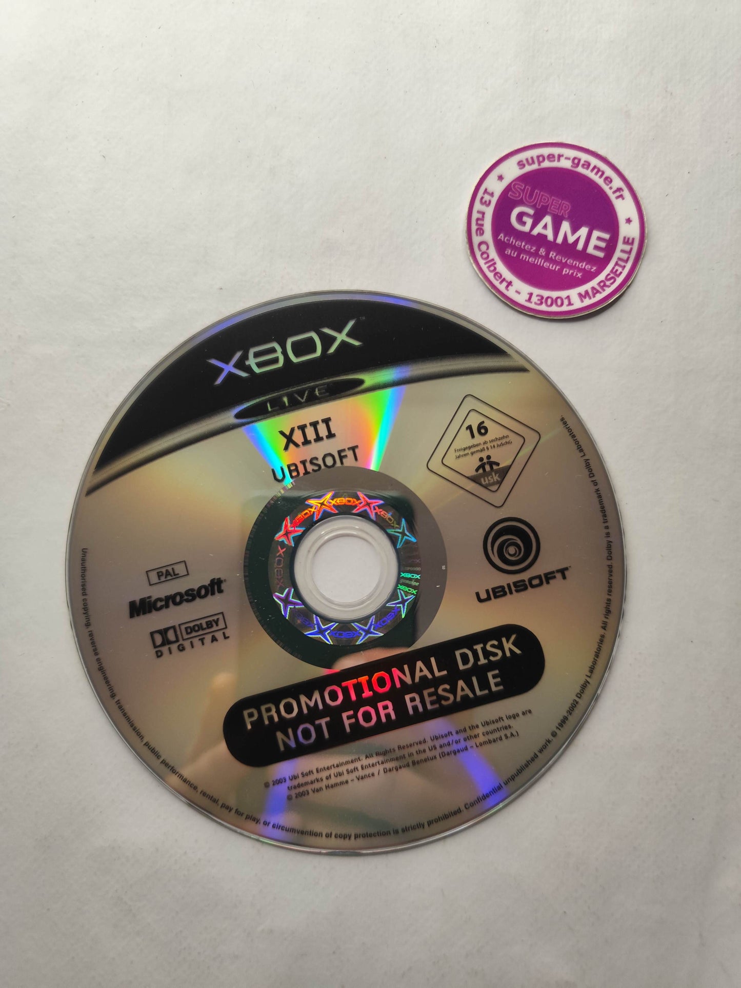 XIII (Promotional Copy) - XBOX
