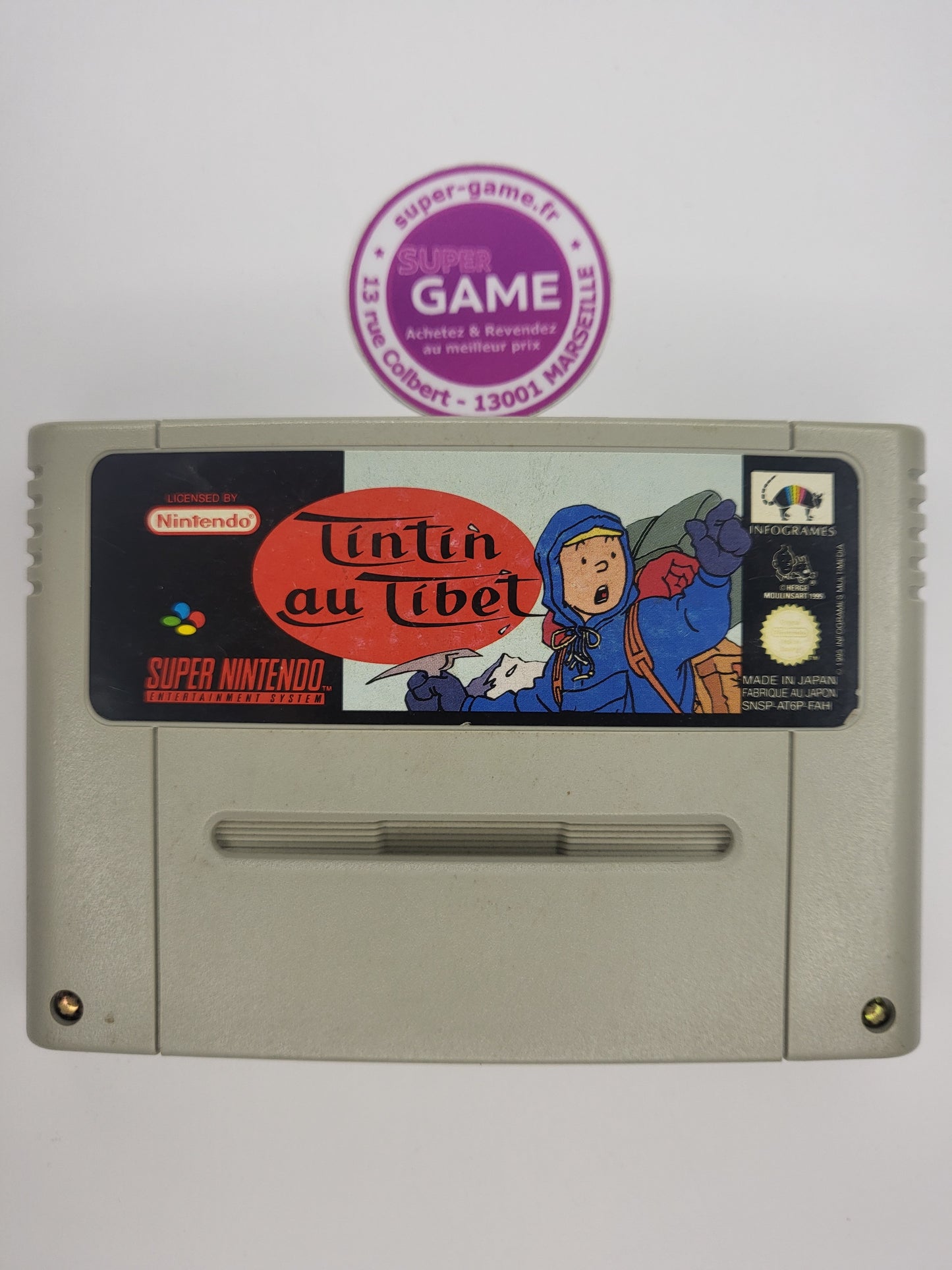 TINTIN AU TIBET - sans boite - SNES