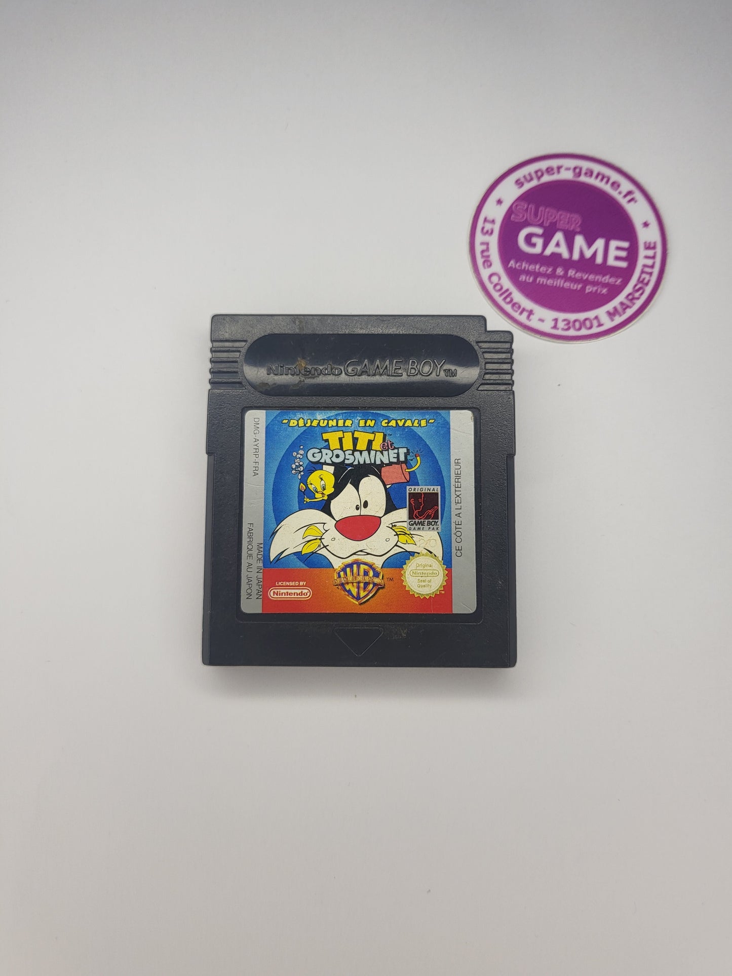 TITI ET GROSMINET "DEJEUNER EN CAVALE" - sans boite - GAMEBOY