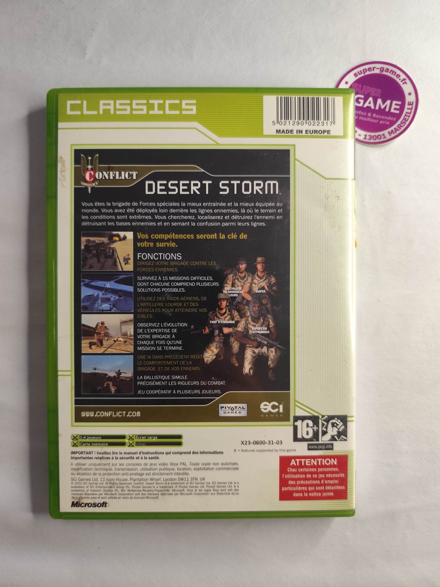 CONFLICT: DESERT STORM Classics - XBOX