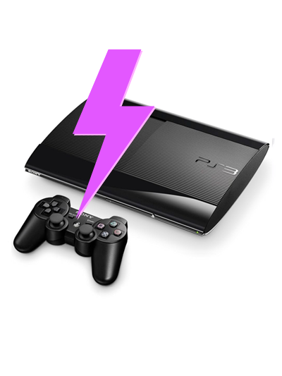 PS3 Ultra Slim Noire Flashée