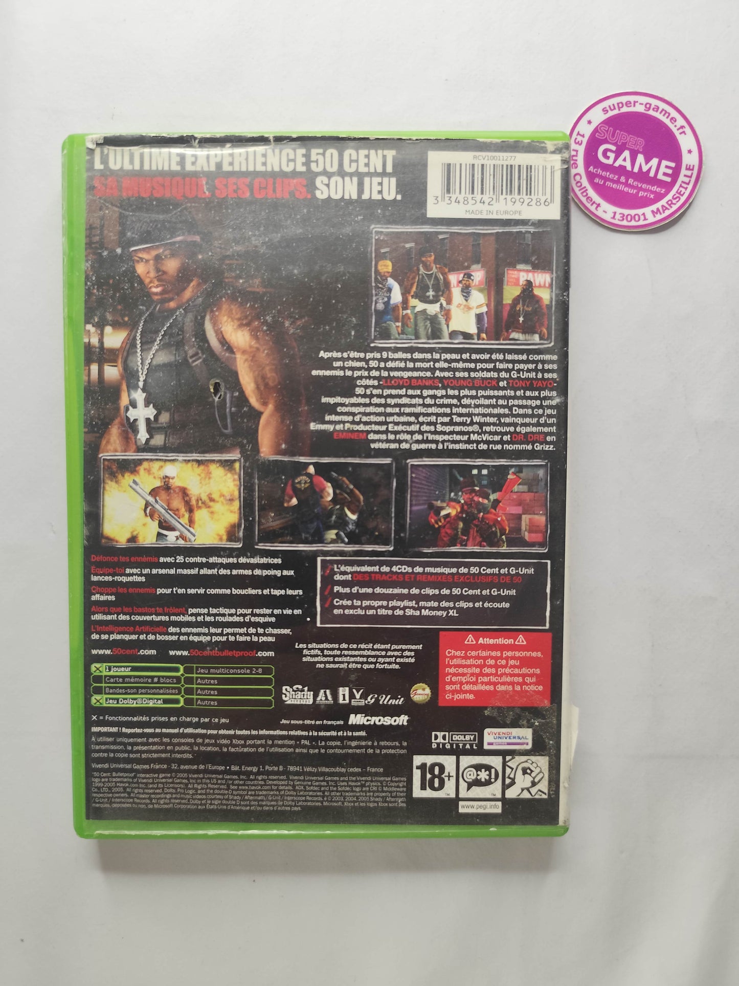 50 CENT BULLETPROOF - XBOX