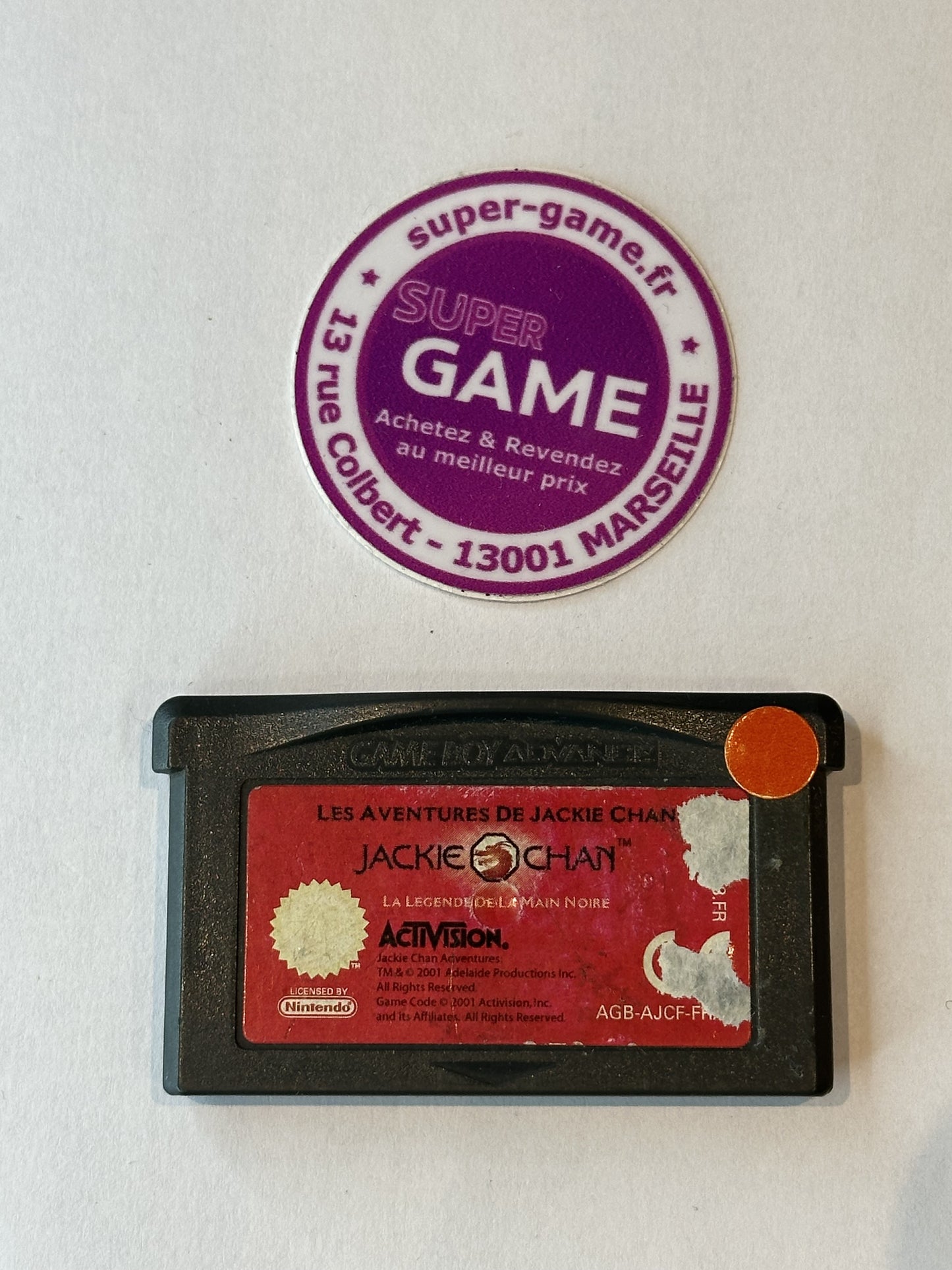 LES AVENTURES DE JACKY CHAN JACKY CHAN LA LEGENDE DE LA MAIN NOIRE - sans boite - GAMEBOY ADVANCE