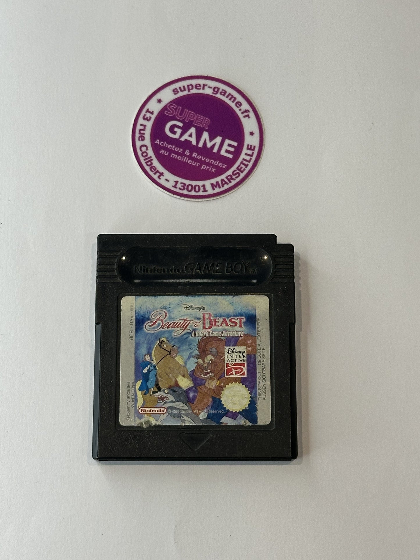 BEAUTY AND THE BEAST A BOARD GAME ADVENTURE - sans boite - GAMEBOY