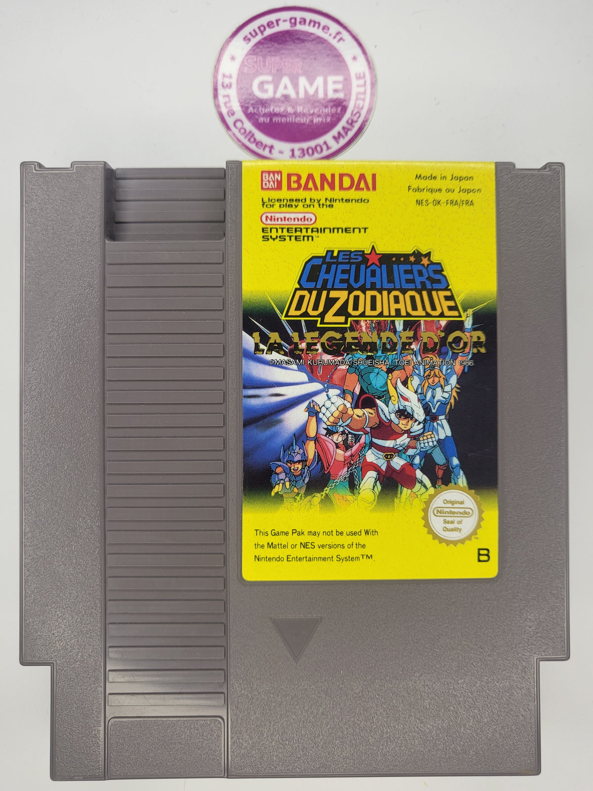 LES CHEVALIERS DU ZODIAQUE LA LEGENDE D'OR - sans boite - NES