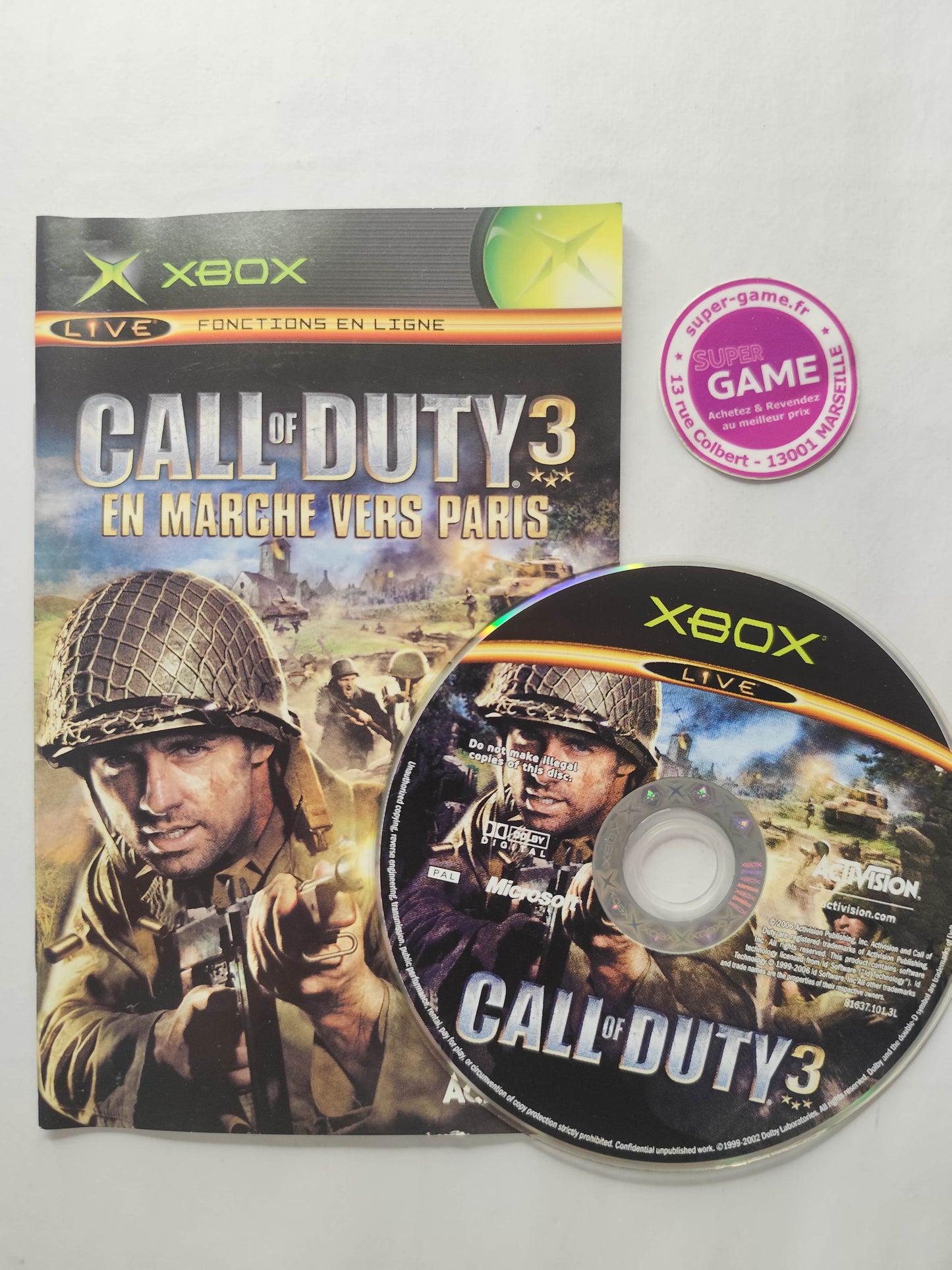 CALL OF DUTY 3 EN MARCHE VERS PARIS - XBOX