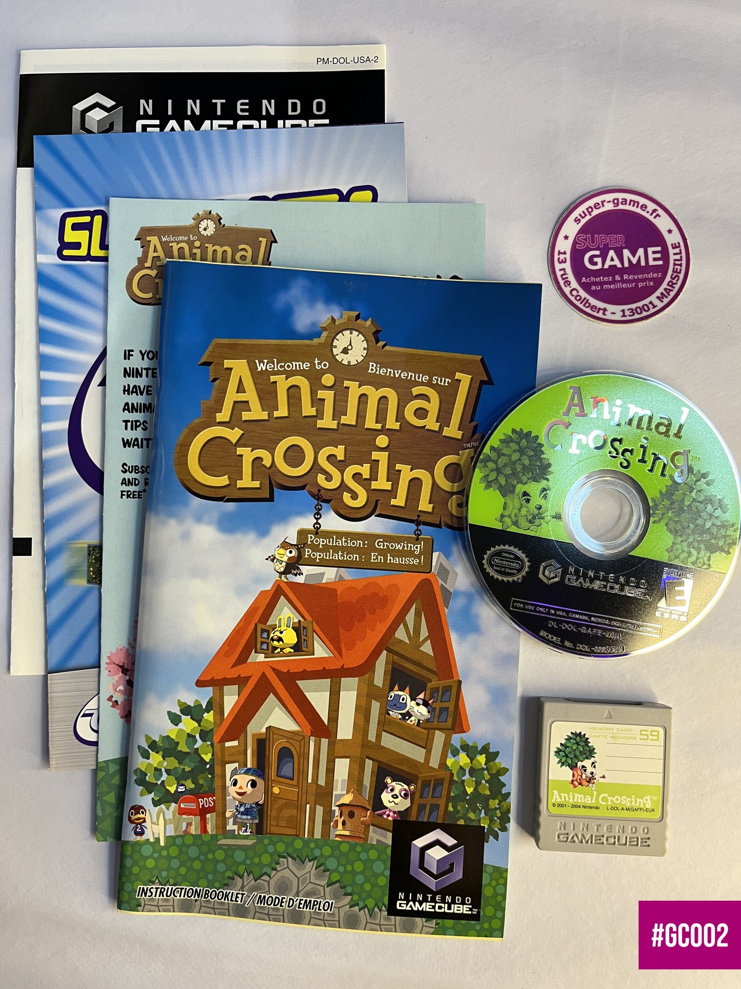 Animal Crossing US + carte mémoire - #GC002