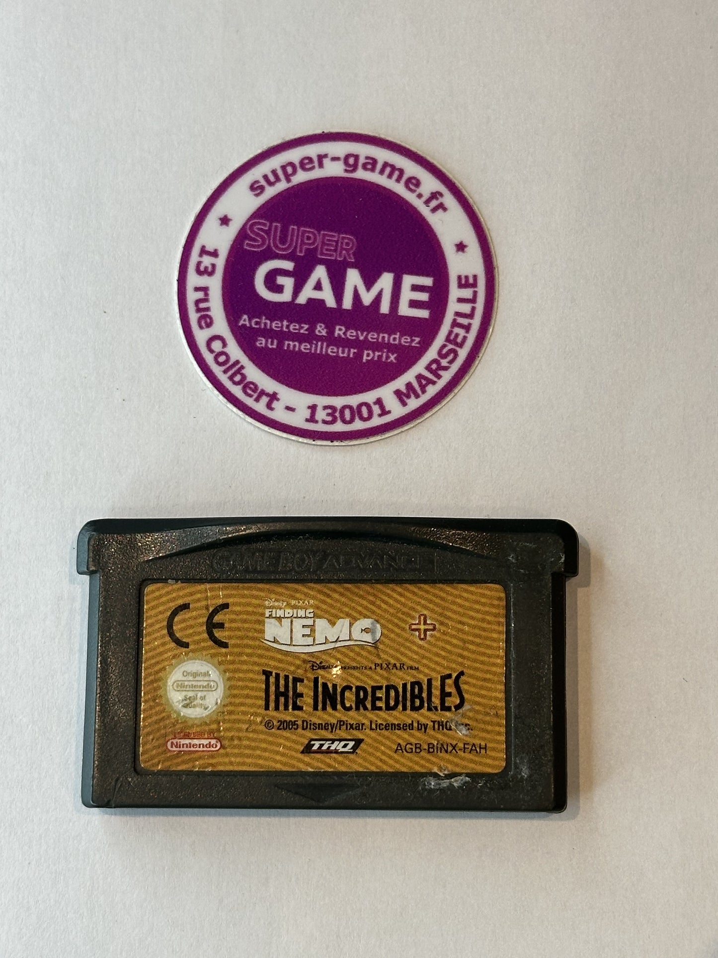 FINDING NEMO + THE INCREDIBLES - sans boite - GAMEBOY ADVANCE