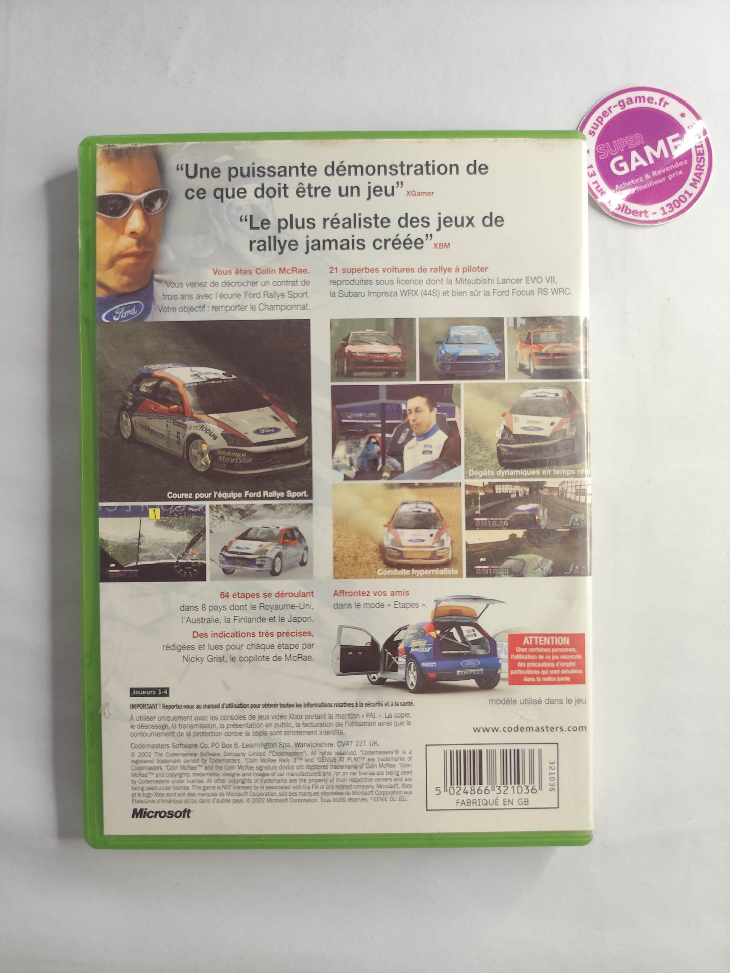 COLIN MCRAE RALLY 3 - XBOX
