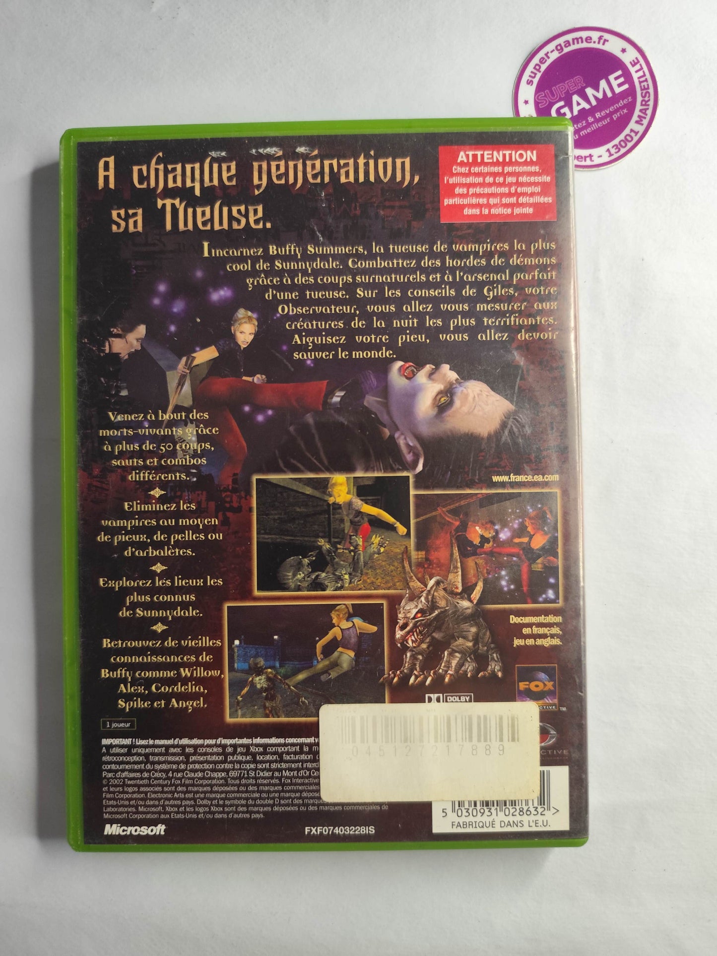 BUFFY CONTRE LES VAMPIRES - XBOX