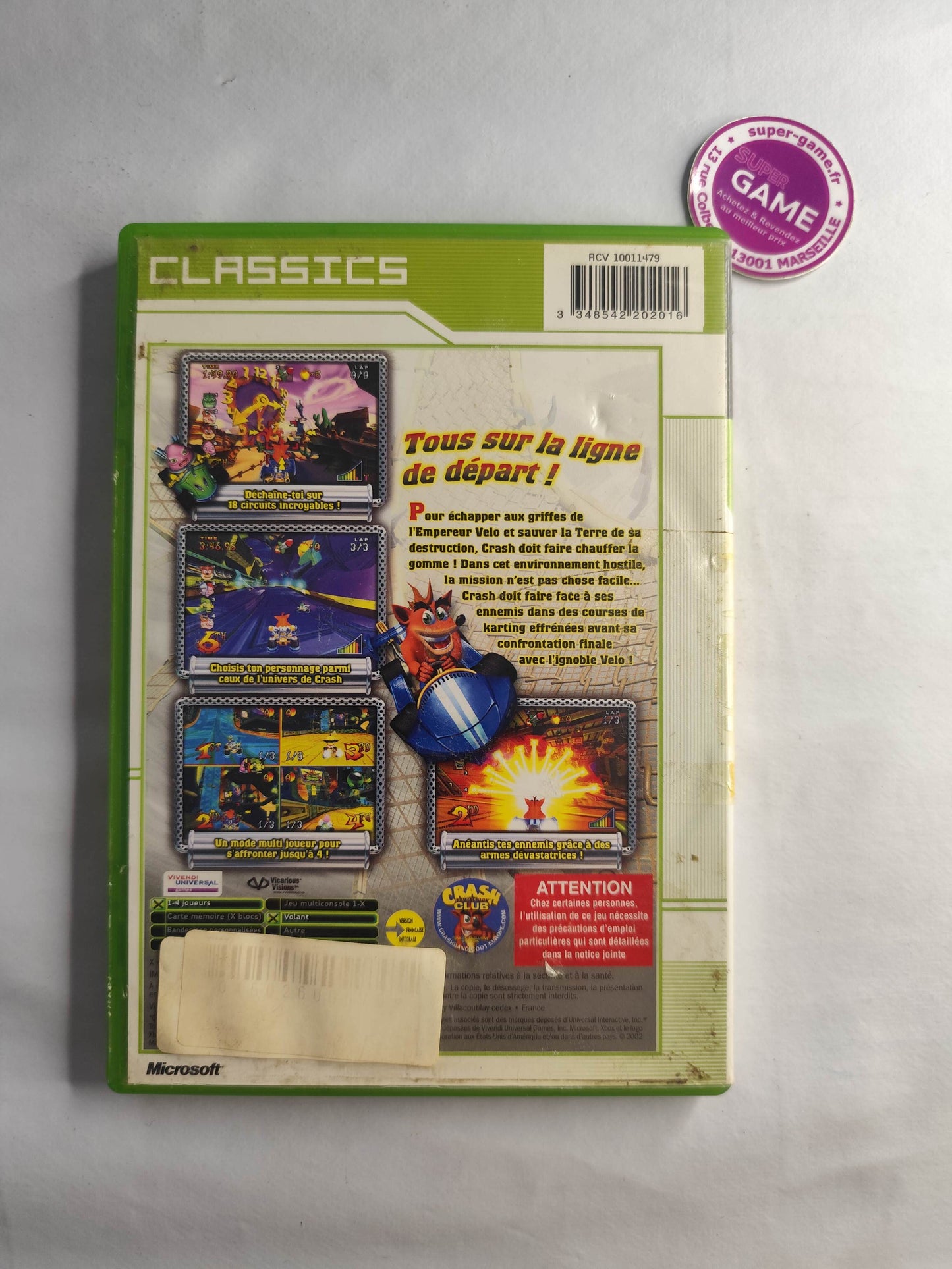 CRASH NITRO KART Classics - XBOX