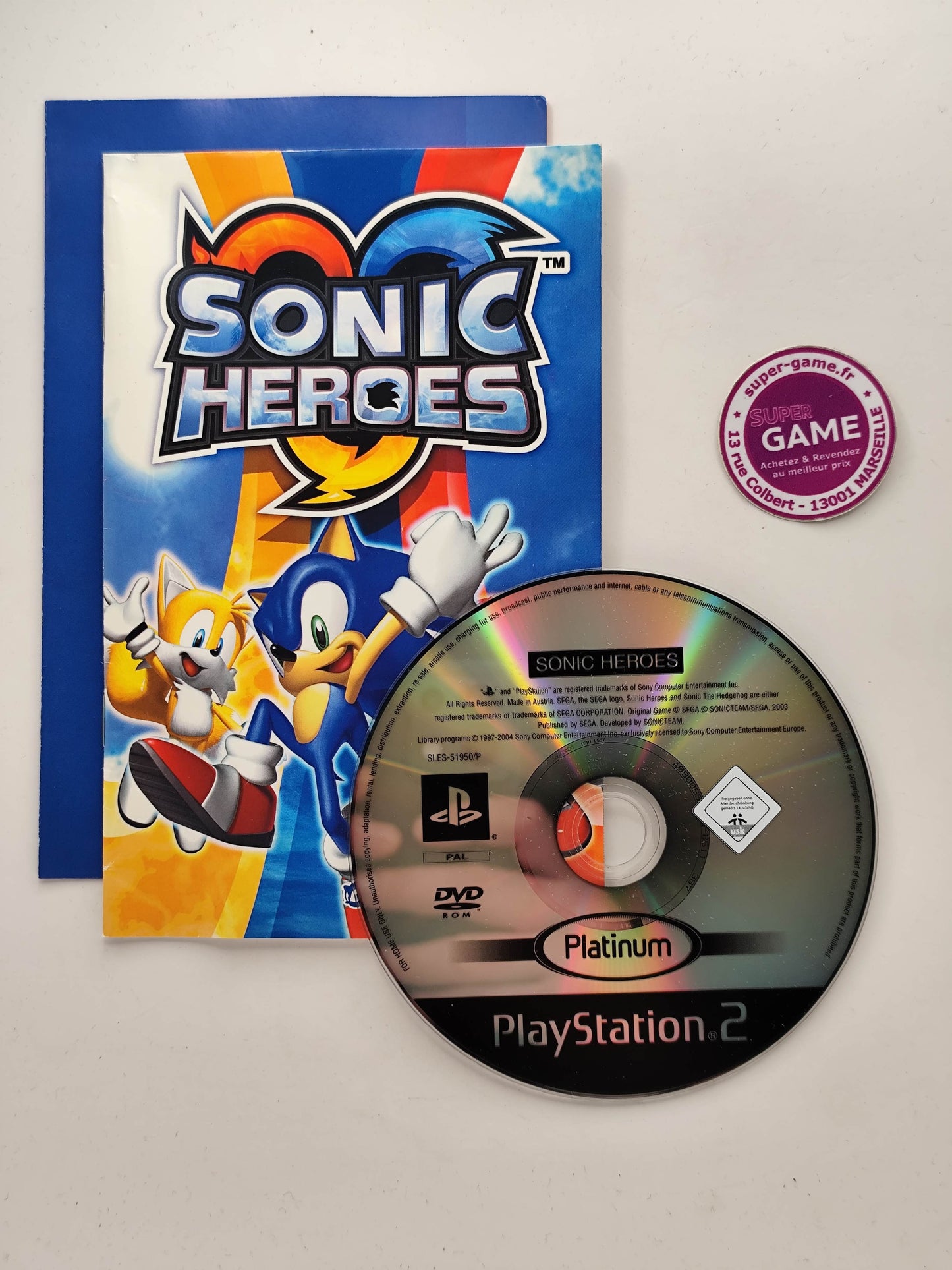 SONIC HEROES - Platinum - PS2