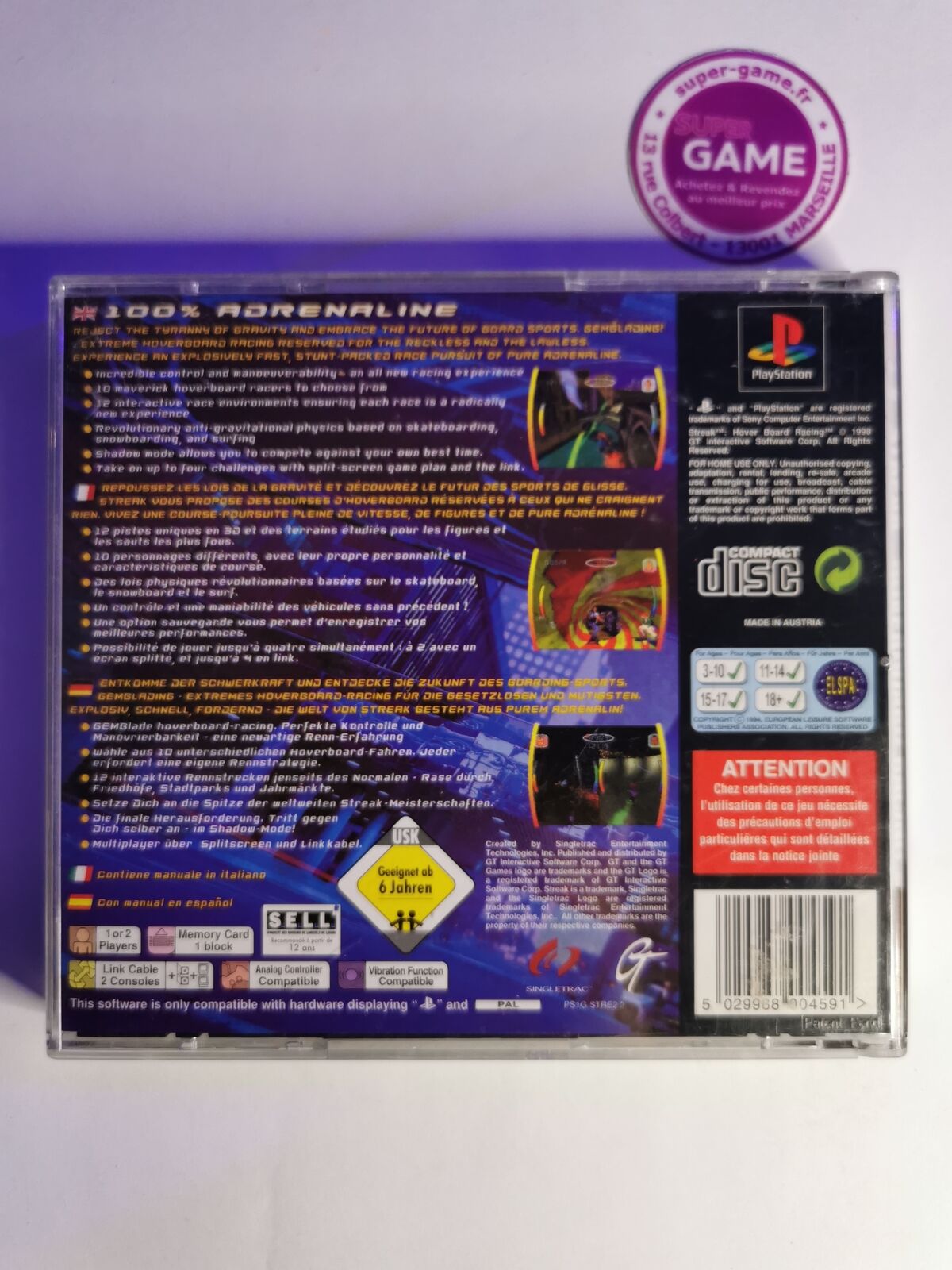 STREAK HOVERBOARD RACING - PS1 #646