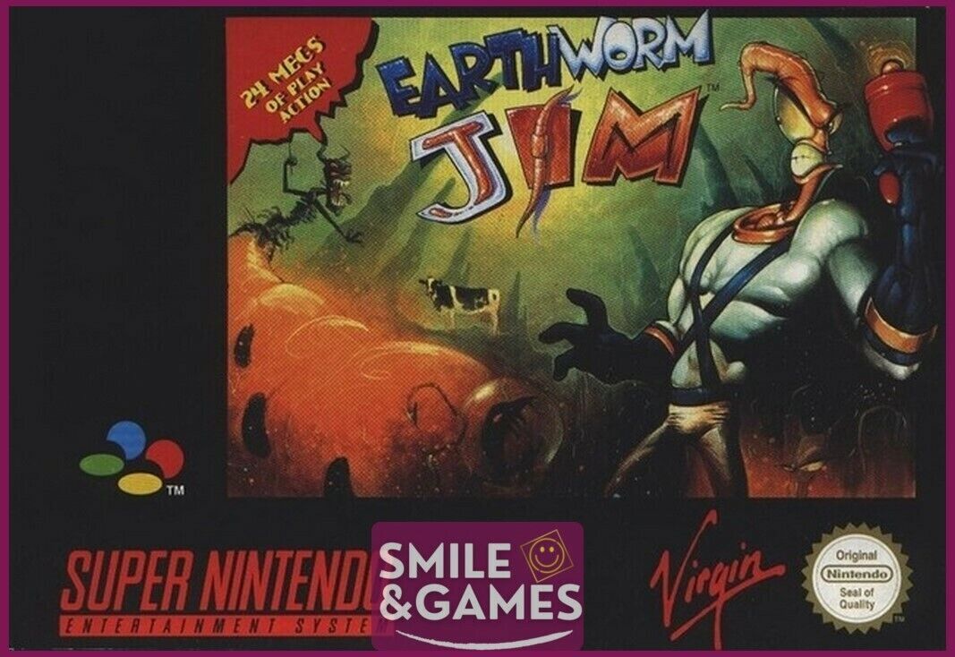 EARTHWORM JIM - (SANS BOITE) - SNES