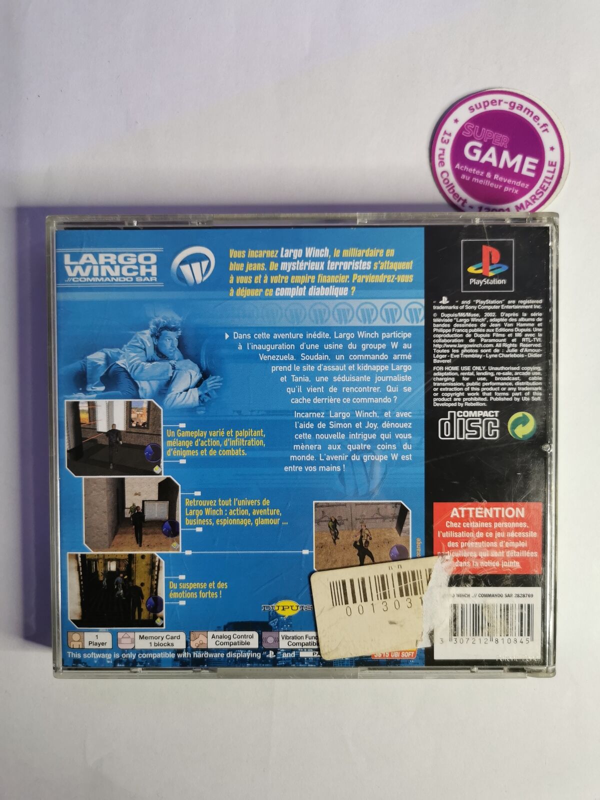 LARGO WINCH / COMMANDO SAR - PS1 #580