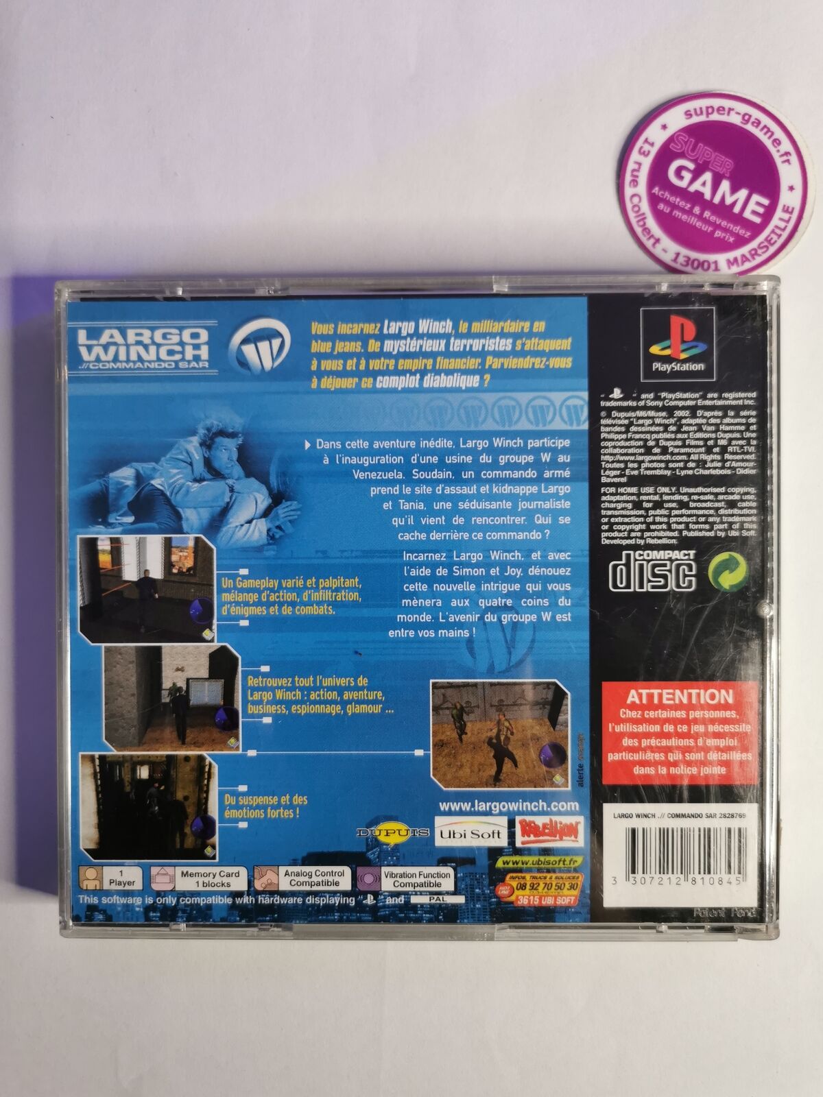 LARGO WINCH / COMMANDO SAR - PS1 #581
