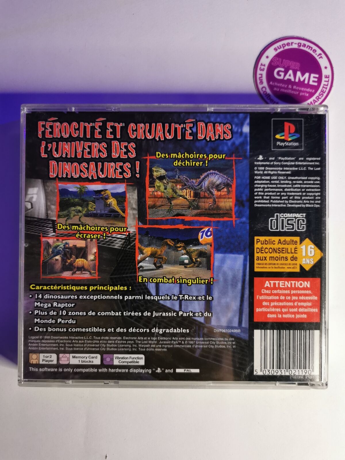 WARPATH JURASSIC PARK - PS1 #679