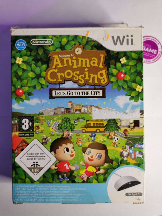 ANIMAL CROSSING LETS GO TO THE CITY + WII SPEAK - WII  #240
